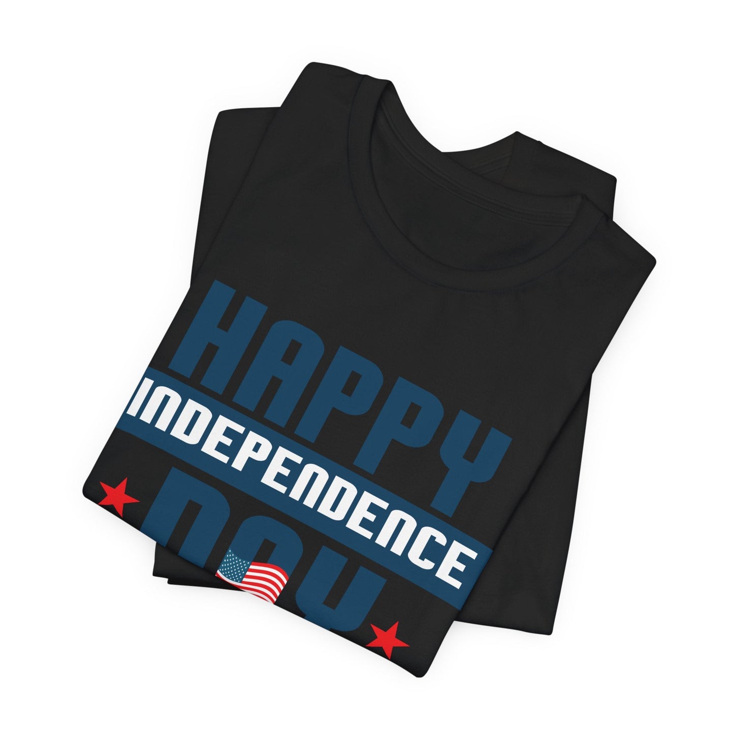 Happy Independence Day Graphic Unisex Cotton T-Shirt 017