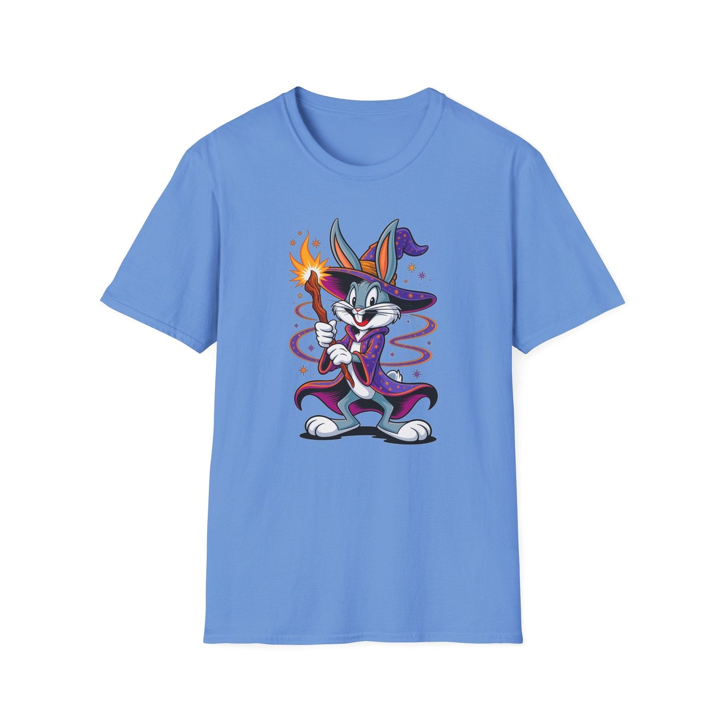 Cartoon Bunny Graphic Unisex Cotton Animal Animation Artwork Design Tee 3