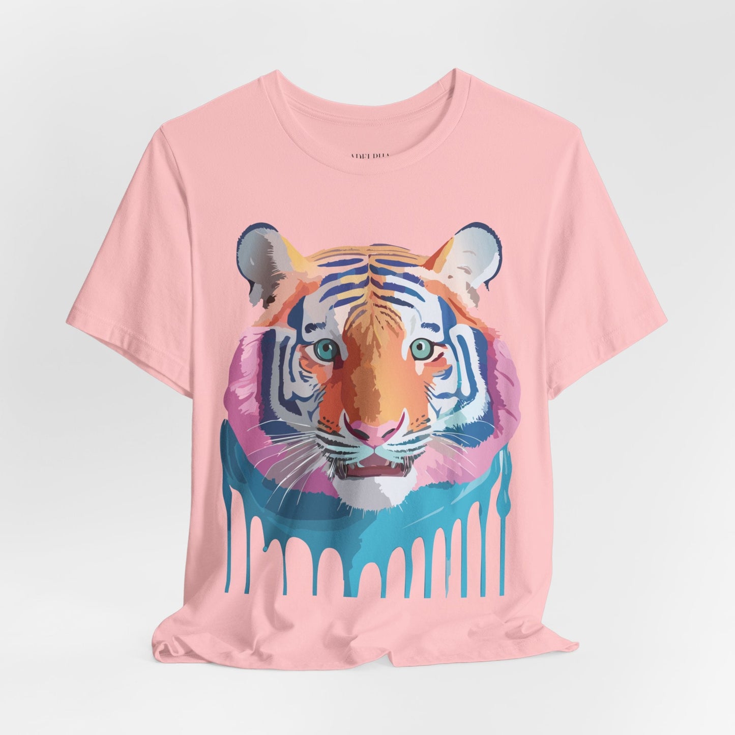 Tiger Shirt Graphic Tee Unisex Jersey Short Sleeve Art Design By Adelpha Vintage Inspired Artwork