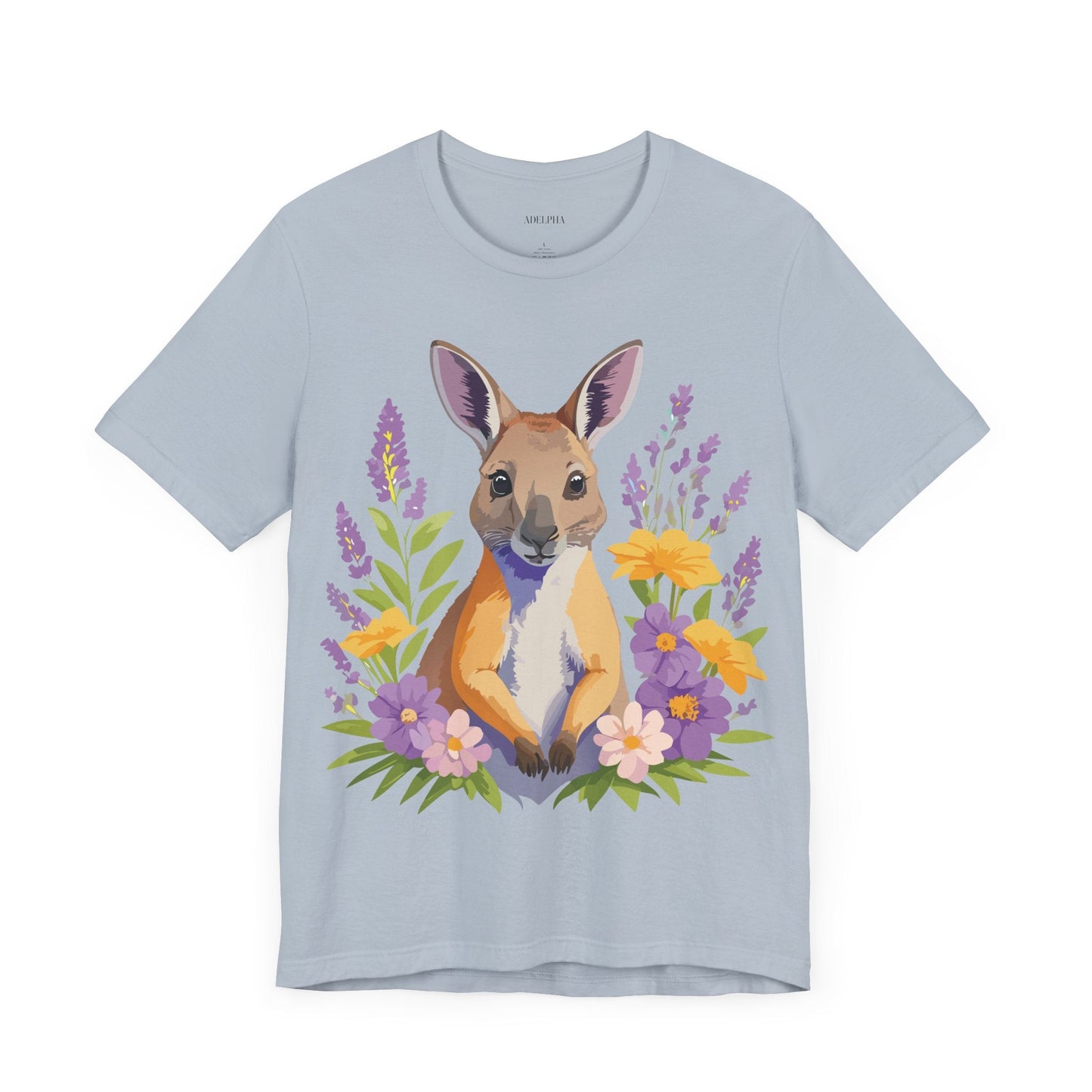 Kangaroo Graphic Unisex 100 Cotton Vintage Animal Artwork Tee 1