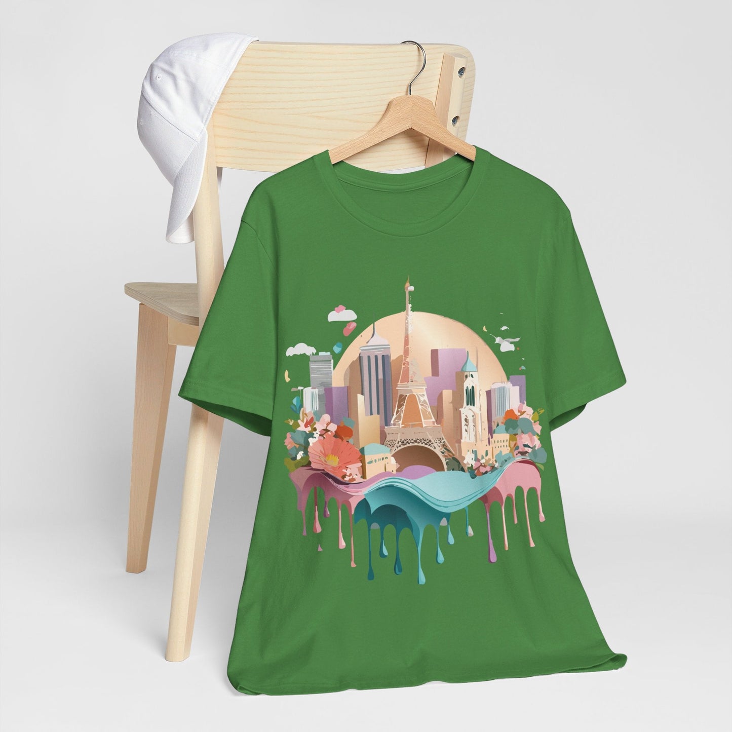 Adelpha Paris Graphic Tee Unisex Short Sleeve Shirt With Vintage Art Design Apparel