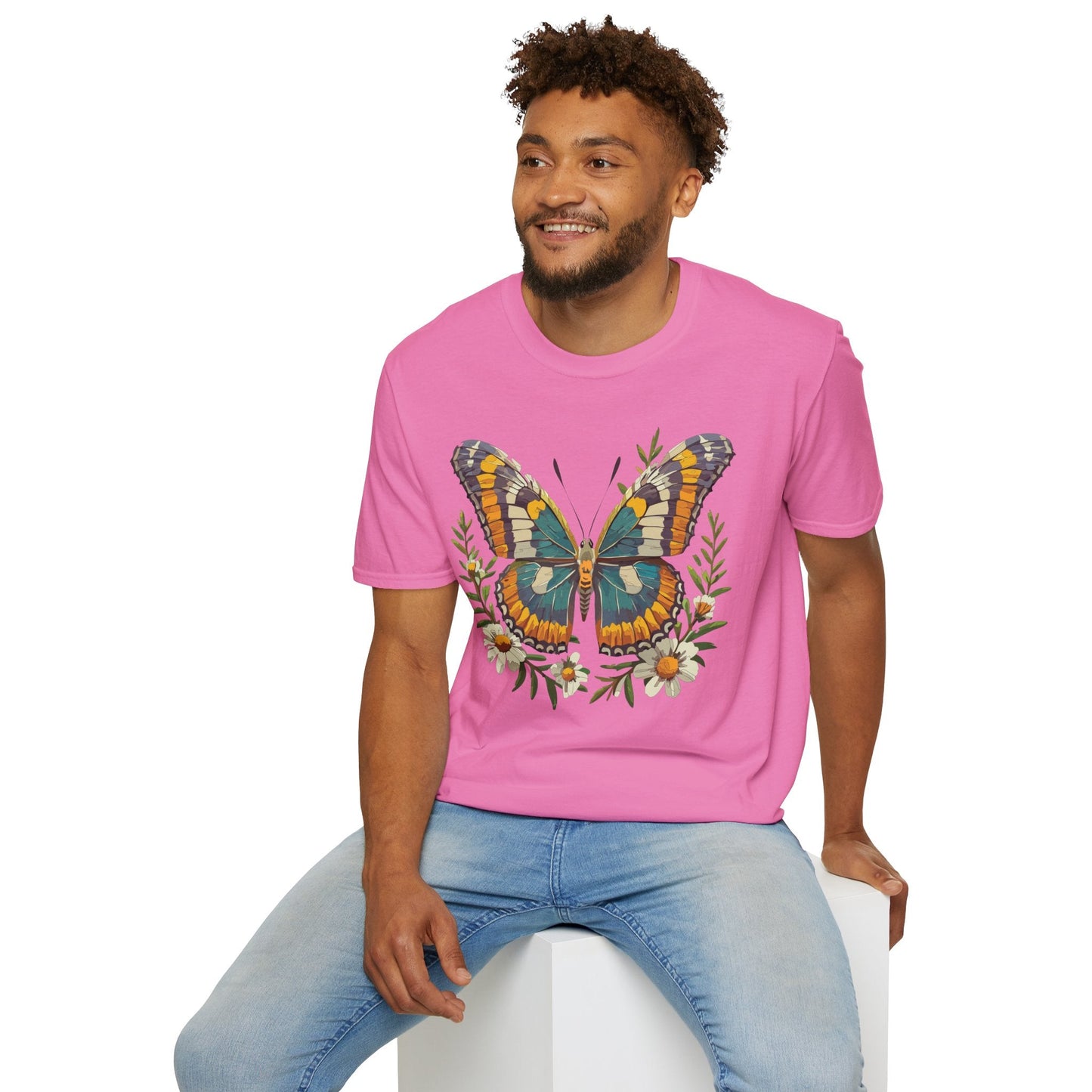 Monarch Butterfly Shirt Unisex T Shirt Softstyle 100 Percent Ring Spun Cotton Comfort