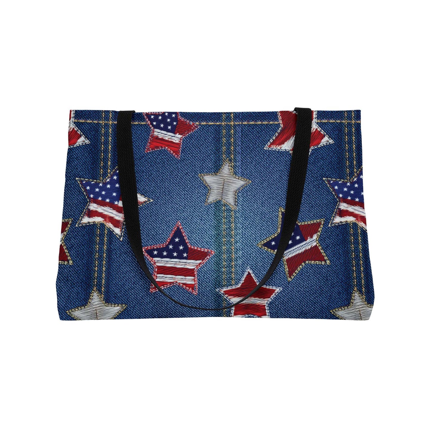 4th of July Denim Color Imitation Print Unisex  Yoga Bag  Spun Poly 24x13 Canvas Bag 62