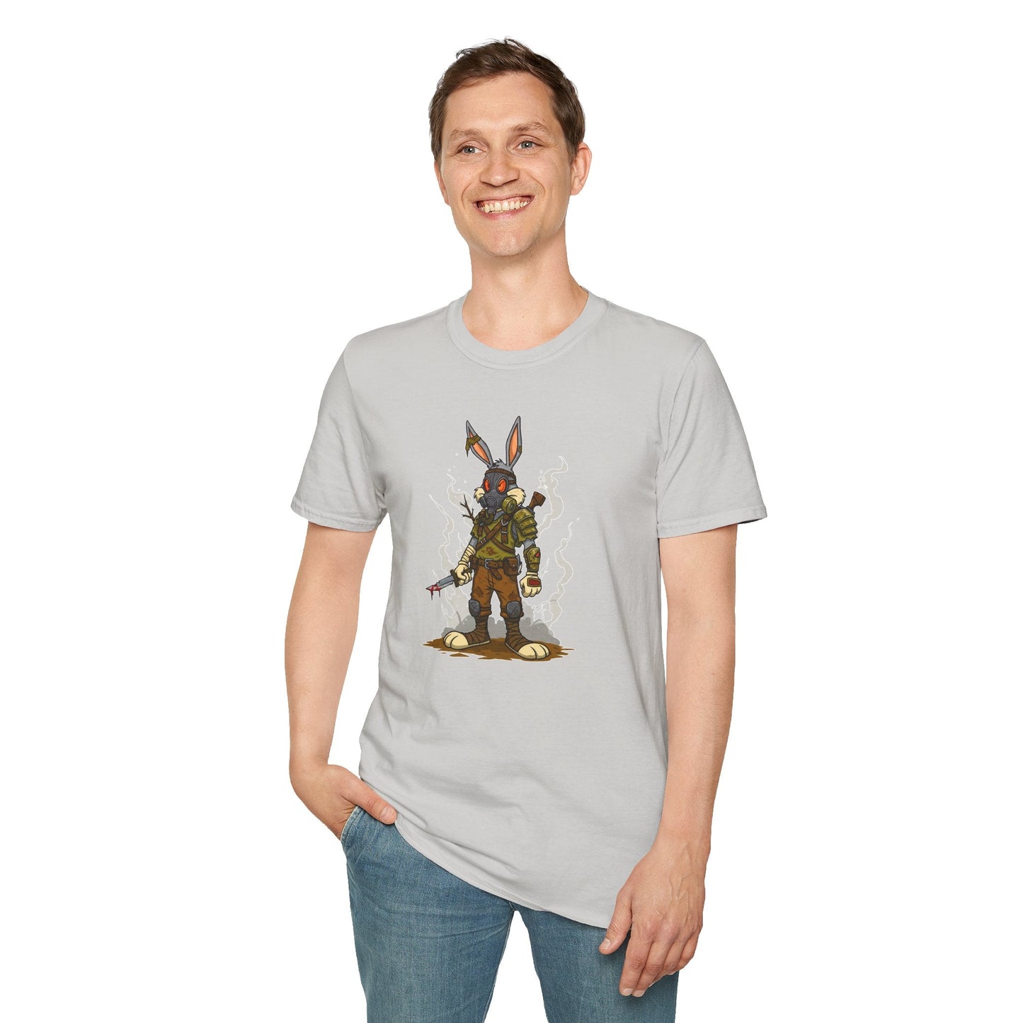 Bugs Bunny T Shirt Cartoon Graphic Tee Unisex Softstyle 64000 Gildan Premium Comfort