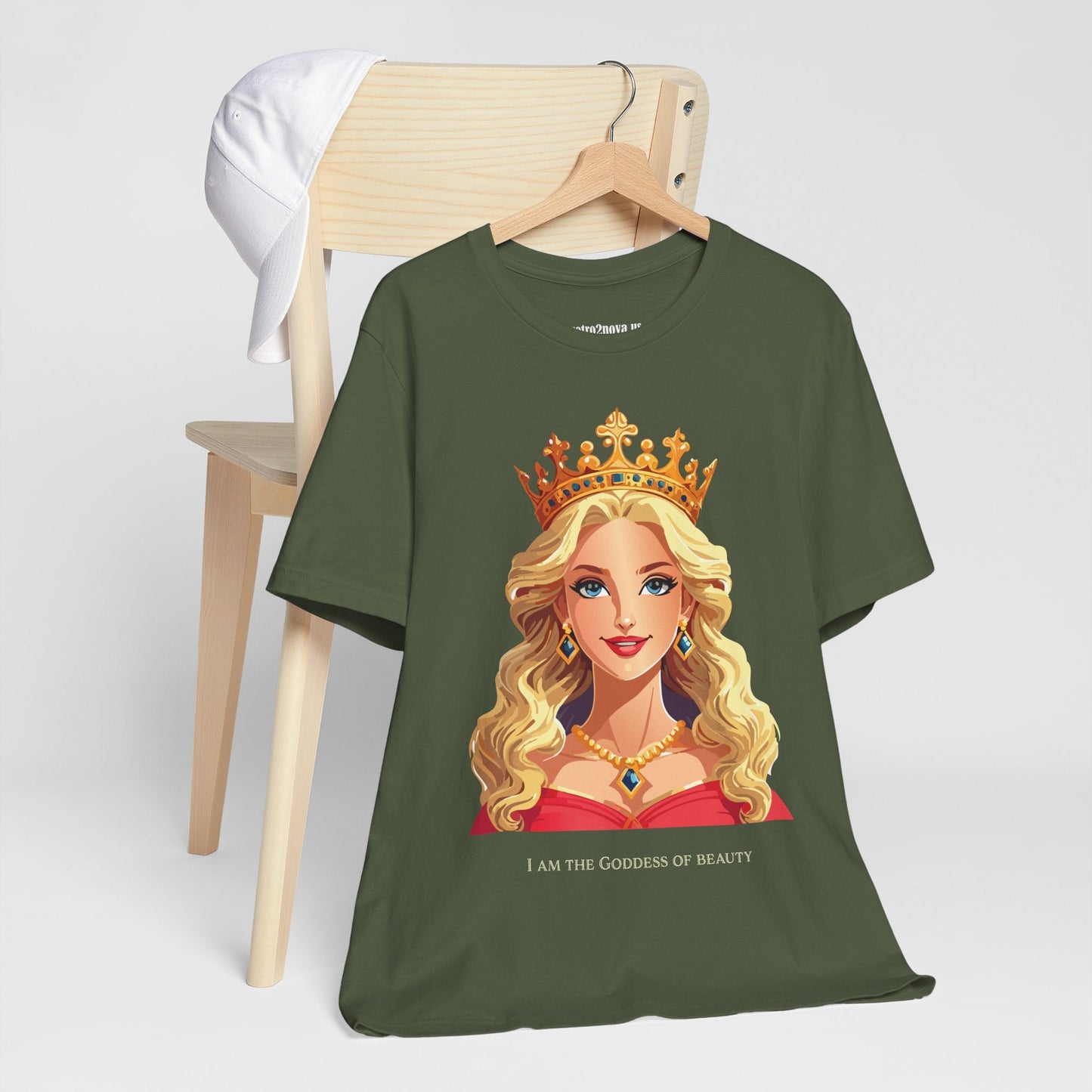 Goddess Shirt Unisex Graphic Cotton T Shirt Short Sleeve With Original Art By Retro2Nova