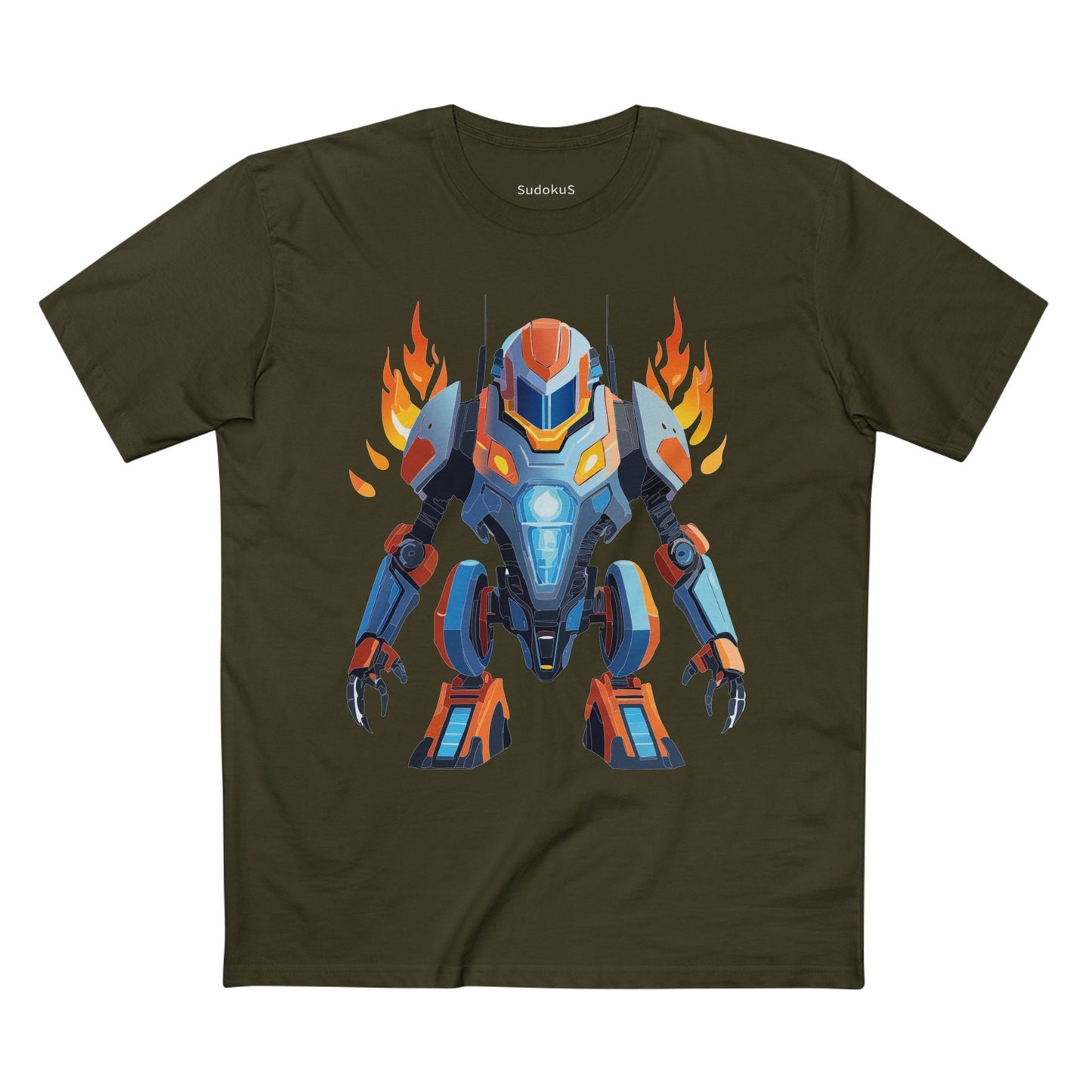 Cyborg Robot Graphic Unisex 100 Cotton Staple Tee 12