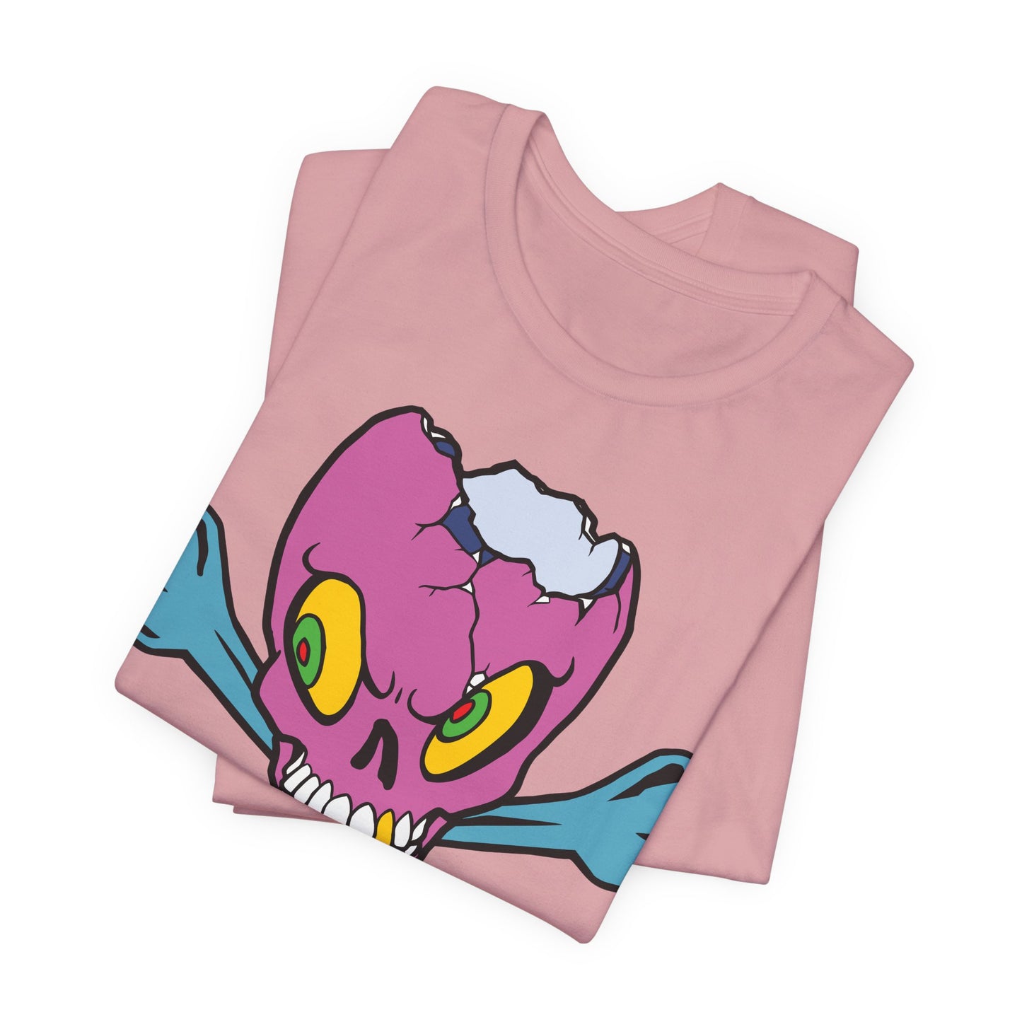 Purple Skull Graphic Design Tee, Skull Shirt, Vintage Tees, Art Design T-Shirt, Vintage Graphic Tee, Art Shirts with Skulls