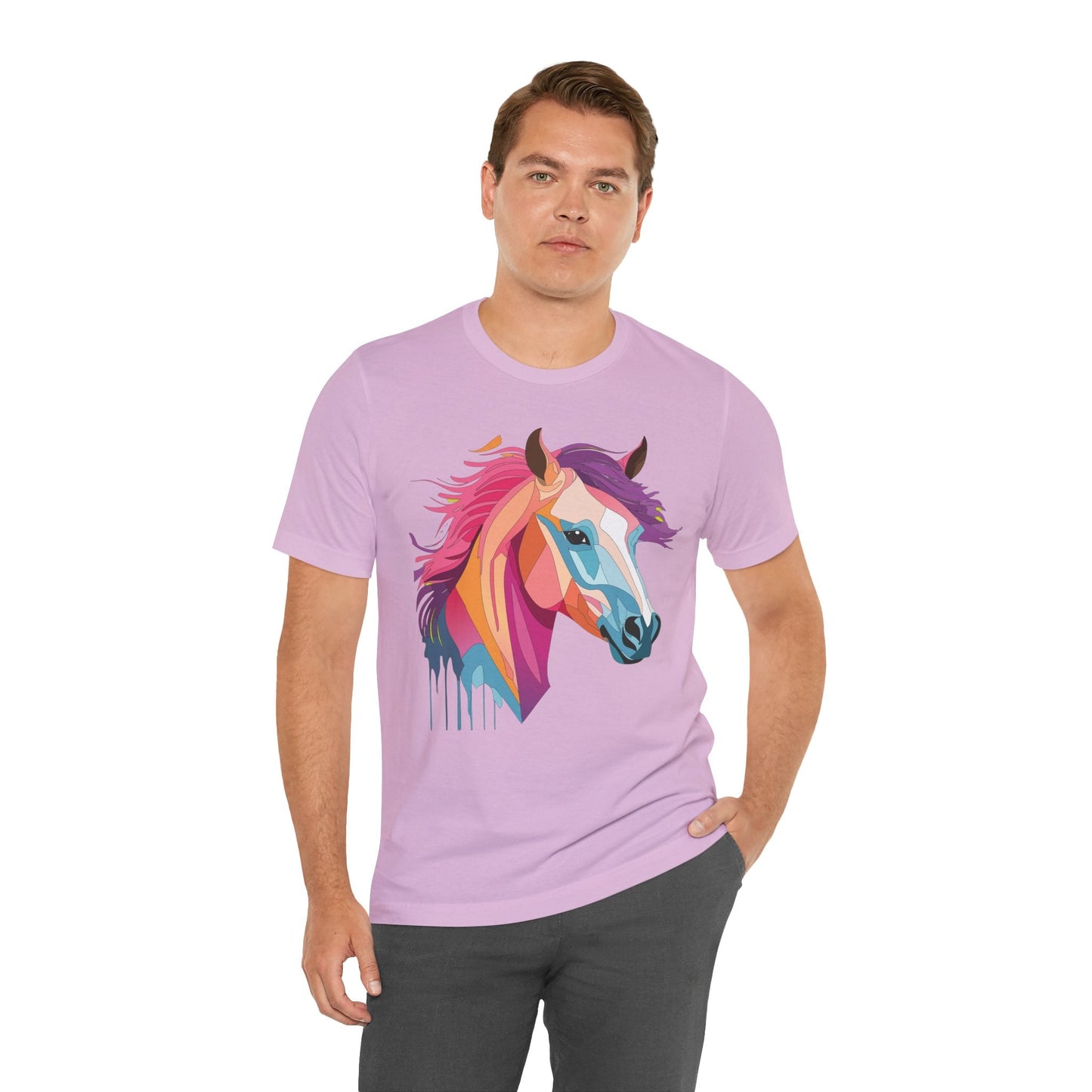 Unisex Animal Shirt Art Design Short Sleeve With Wild Animals Graphic Print Comfort Tee