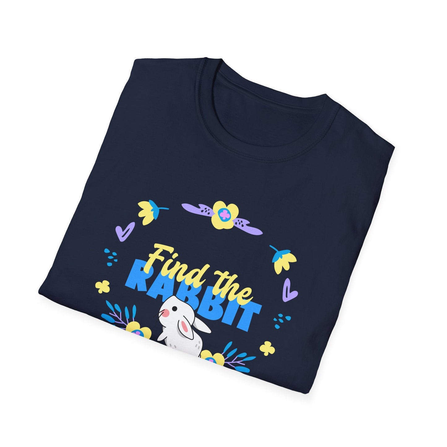 Easter Bunny T Shirt Unisex Gildan Softstyle 64000 Breathable Cotton Easter Design