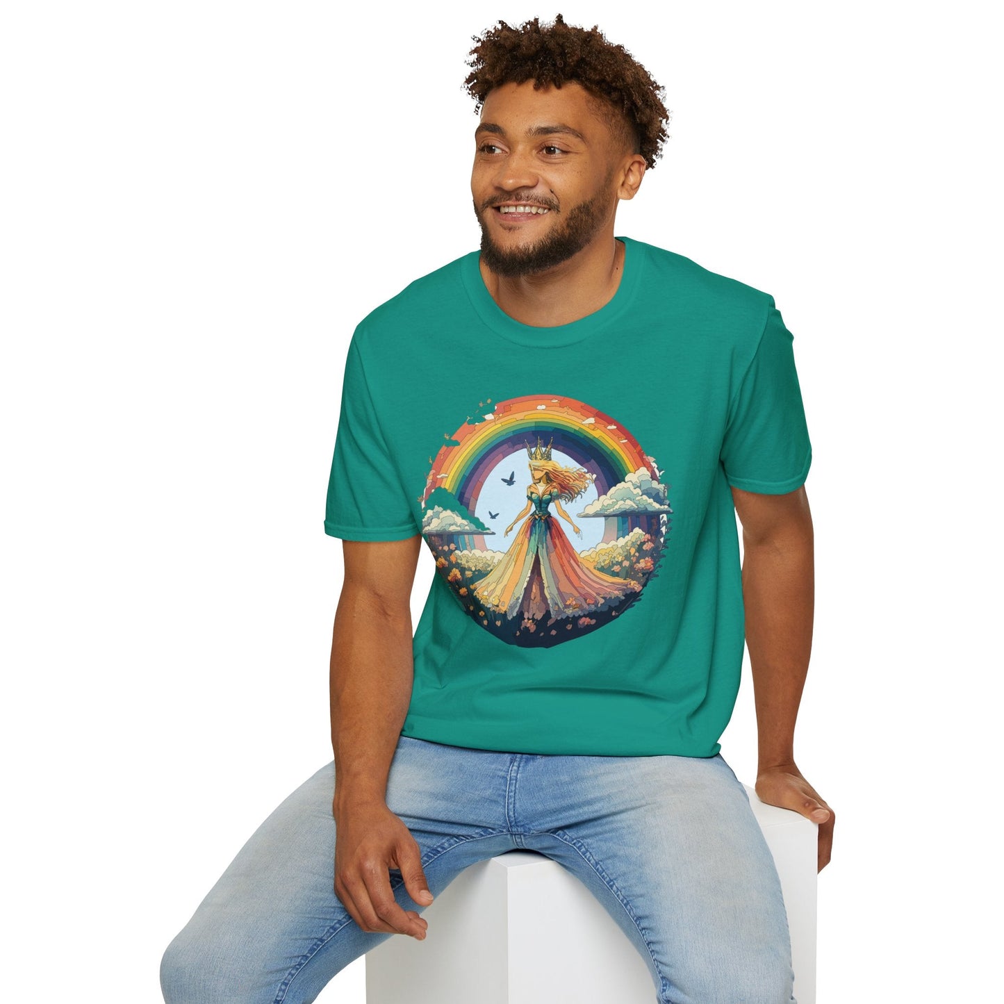 Womens Graphic T Shirt Art Design Tee Softstyle 64000 Unisex Lightweight Cotton Fabric