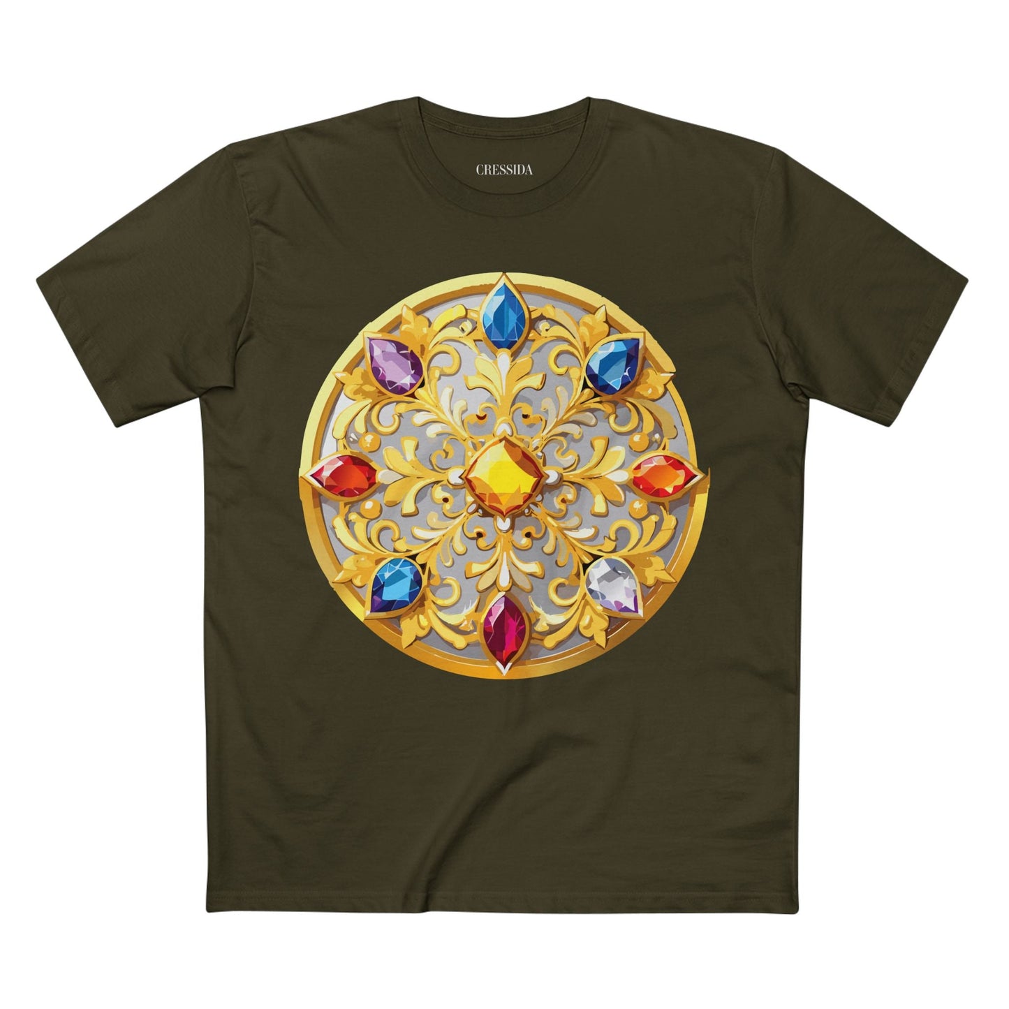 Medallion Graphic T-Shirt Unisex 100 Cotton With Gold Art Design Medal Tee 4
