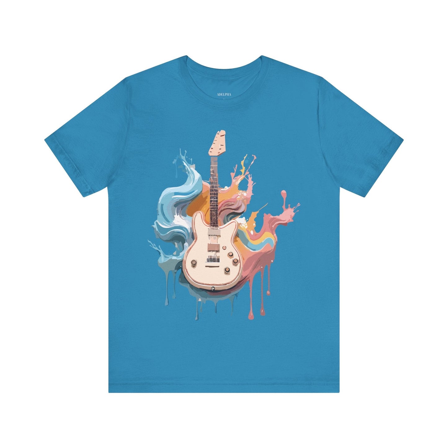 Adelpha Music Graphic T Shirt Unisex Short Sleeve Vintage Inspired Art Tee For Everyday Casual Wear