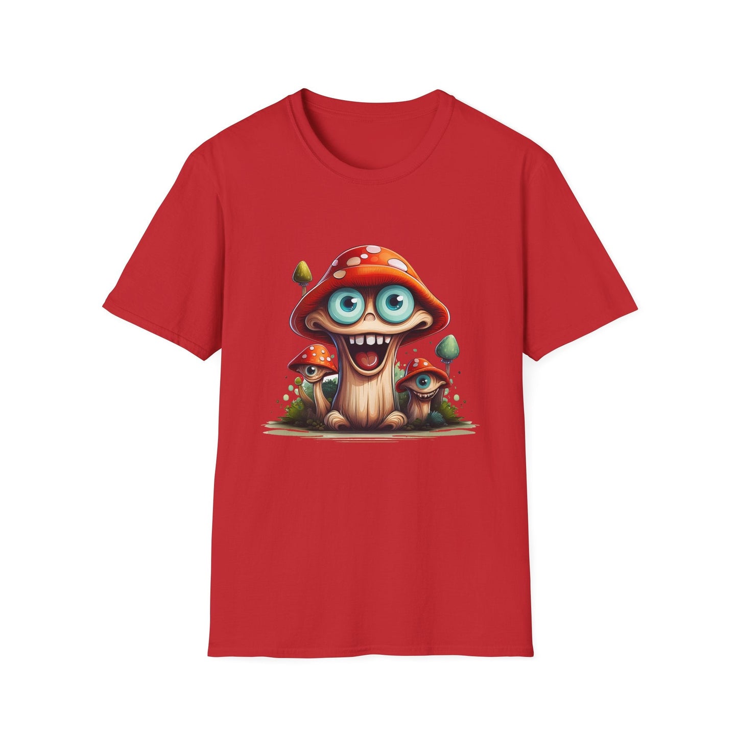 Mashroom Tee Shirt Unisex Funny Mushroom Design Softstyle Tee One Hundred Percent Ring Spun Cotton