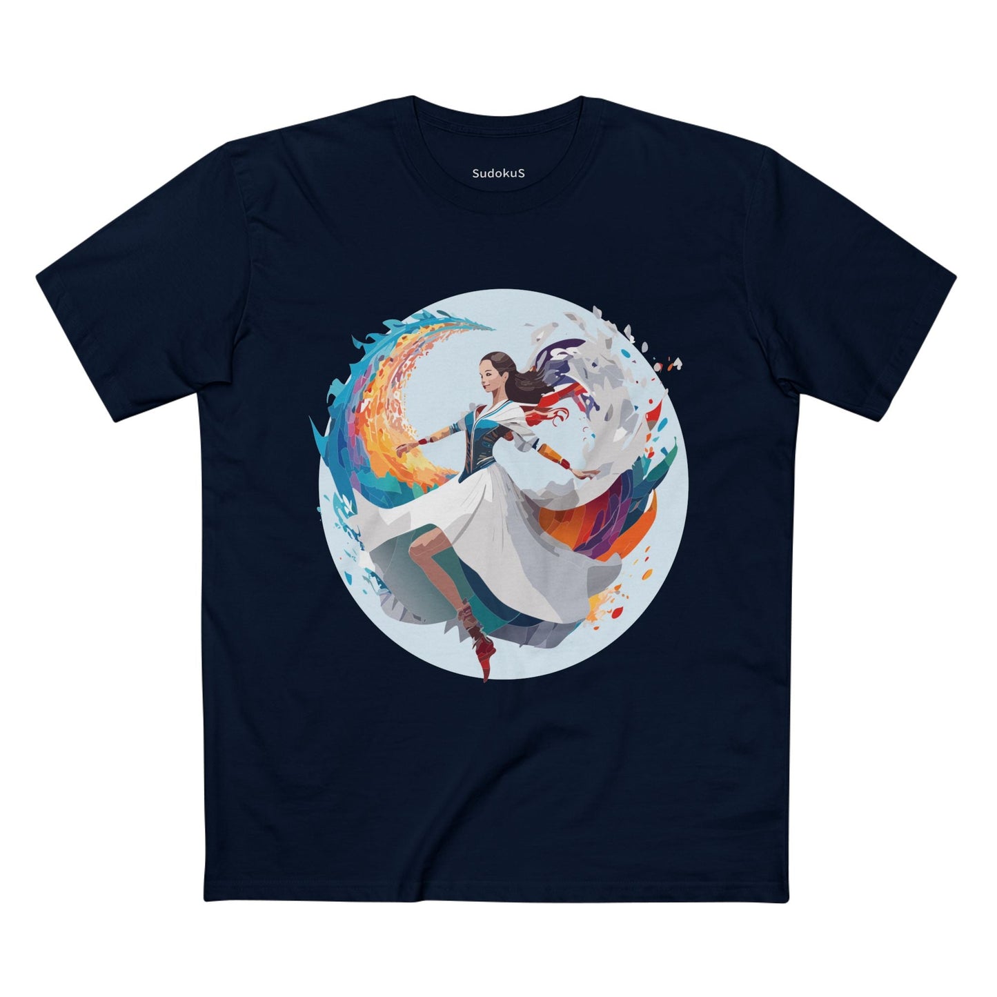 Dancer Graphic Unisex 100 Cotton Staple Tee 18