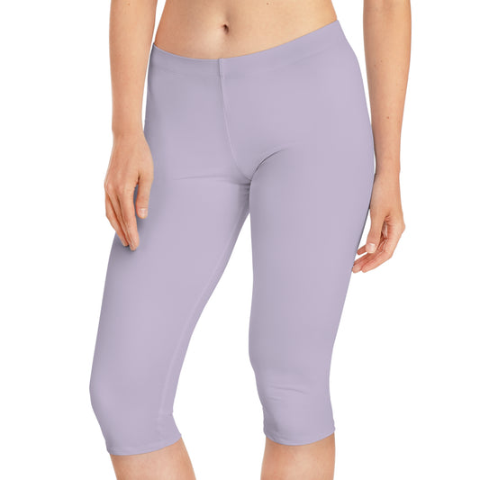 Purple Color Capri Leggings, Purple Capri Leggings 13