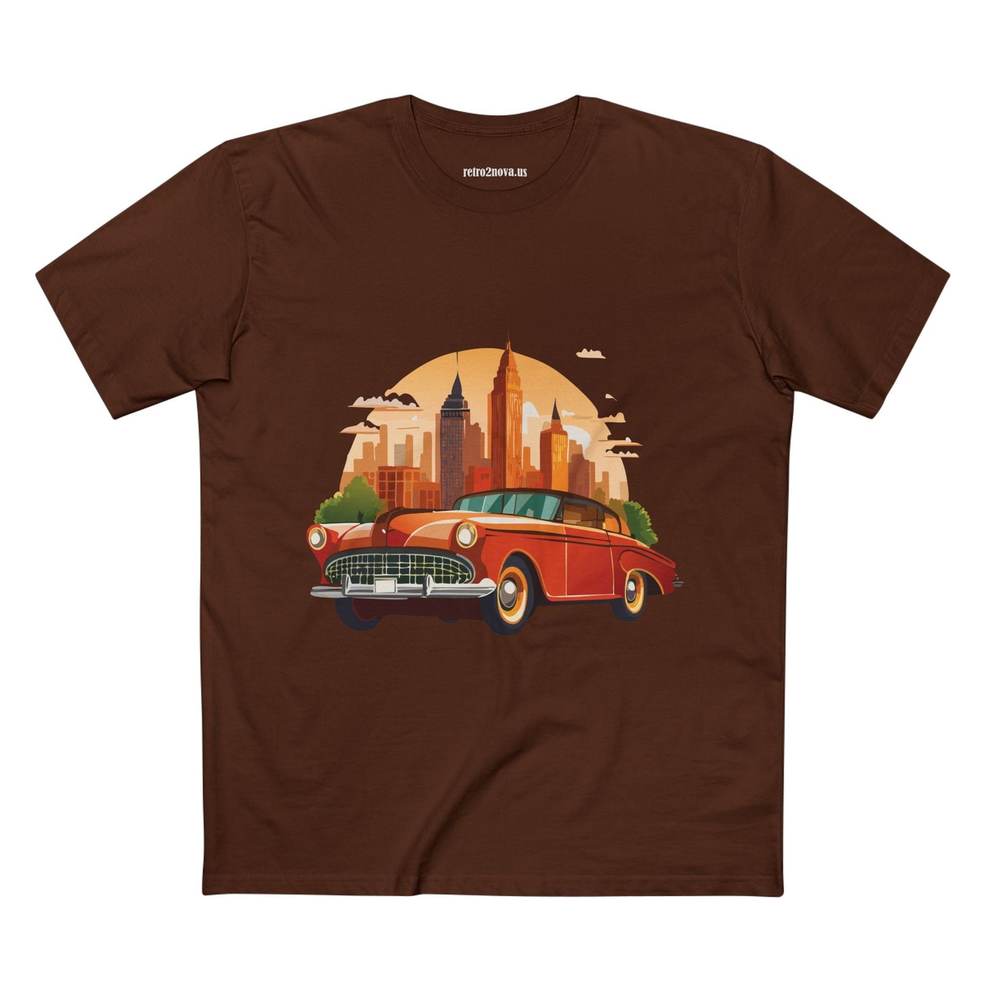 Retro Car Shirts Vintage Car Shirts RC1 Unisex Premium Cotton Tee With Original Art Design