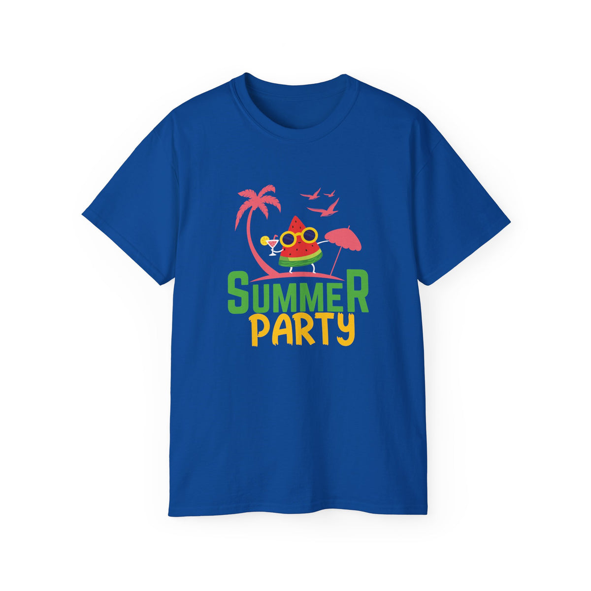 Summer Party Frog Tee | Tropical Palm Cocktail Design