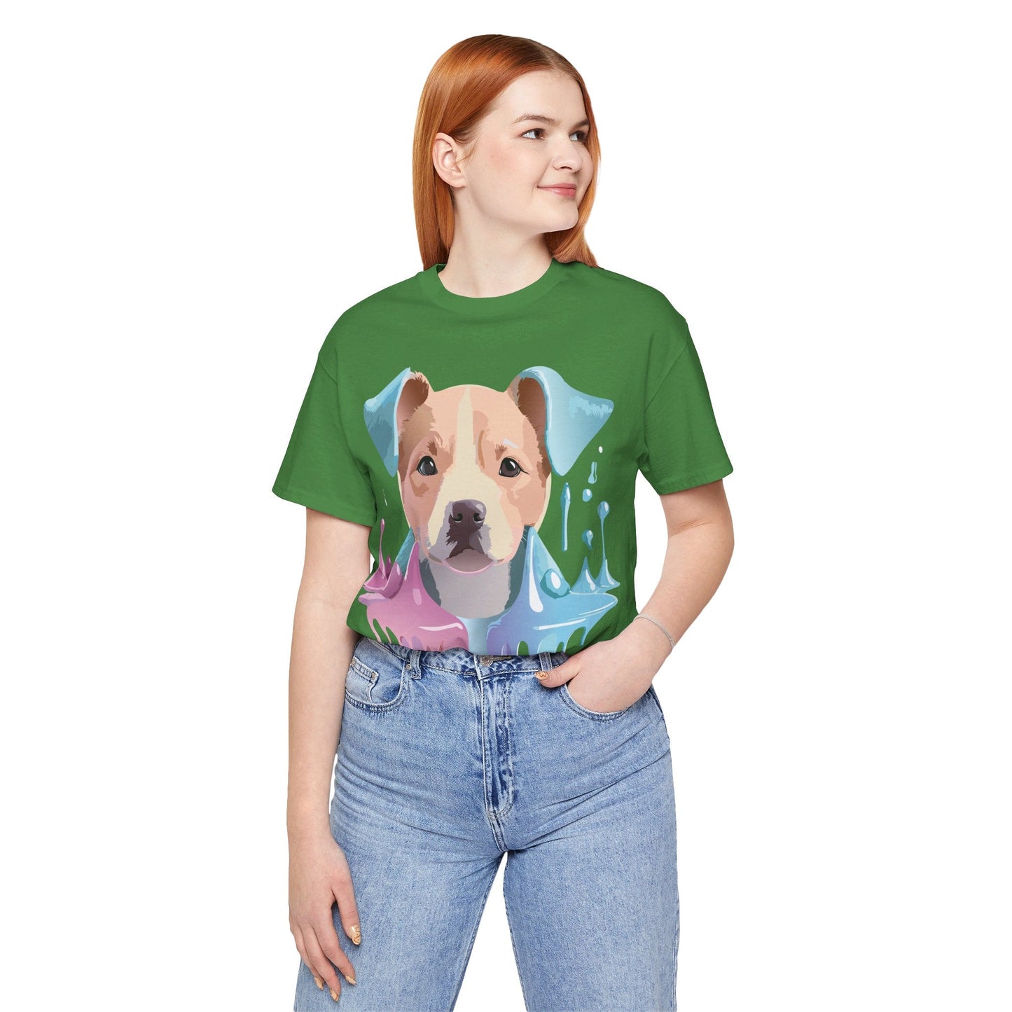 Unisex Dog Graphic Tee With Vintage Inspired Artwork By Adelpha Short Sleeve Shirt