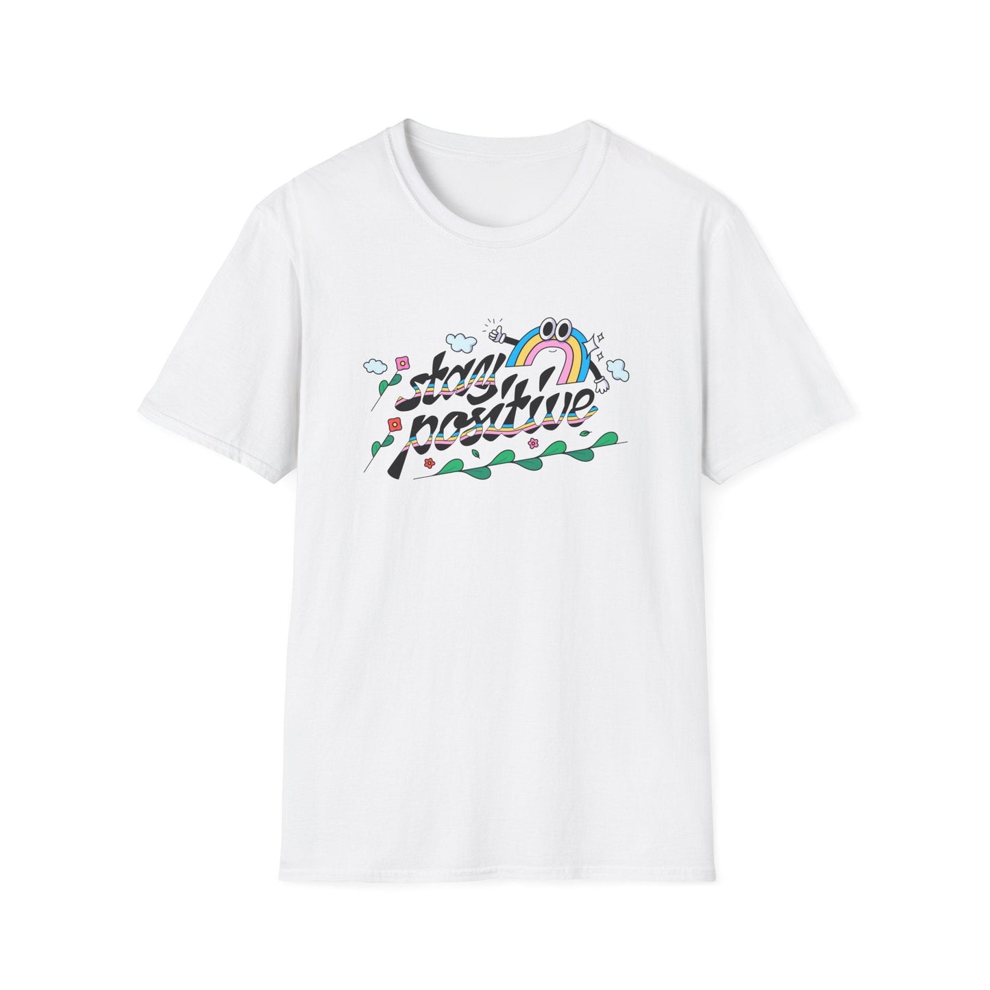 Positive Slogan T Shirts Unisex Softstyle Tee With Positive Words And Good Quotes Gildan 64000