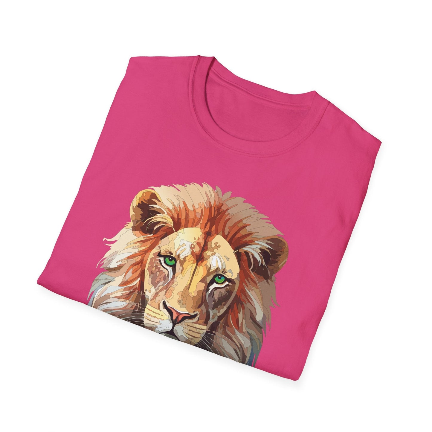 Lion Shirt Unisex Animal Tee Gildan Softstyle 64000 Cotton Tee