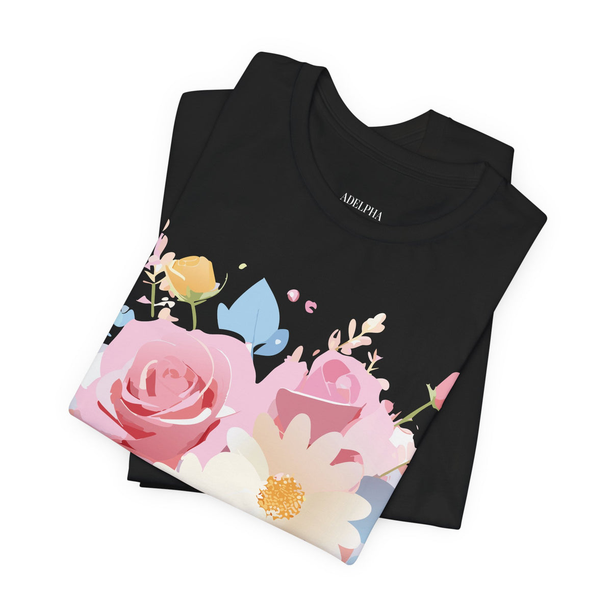 Floral Graphic Tee Shirt - Bella+Canvas Unisex 100 Cotton 12