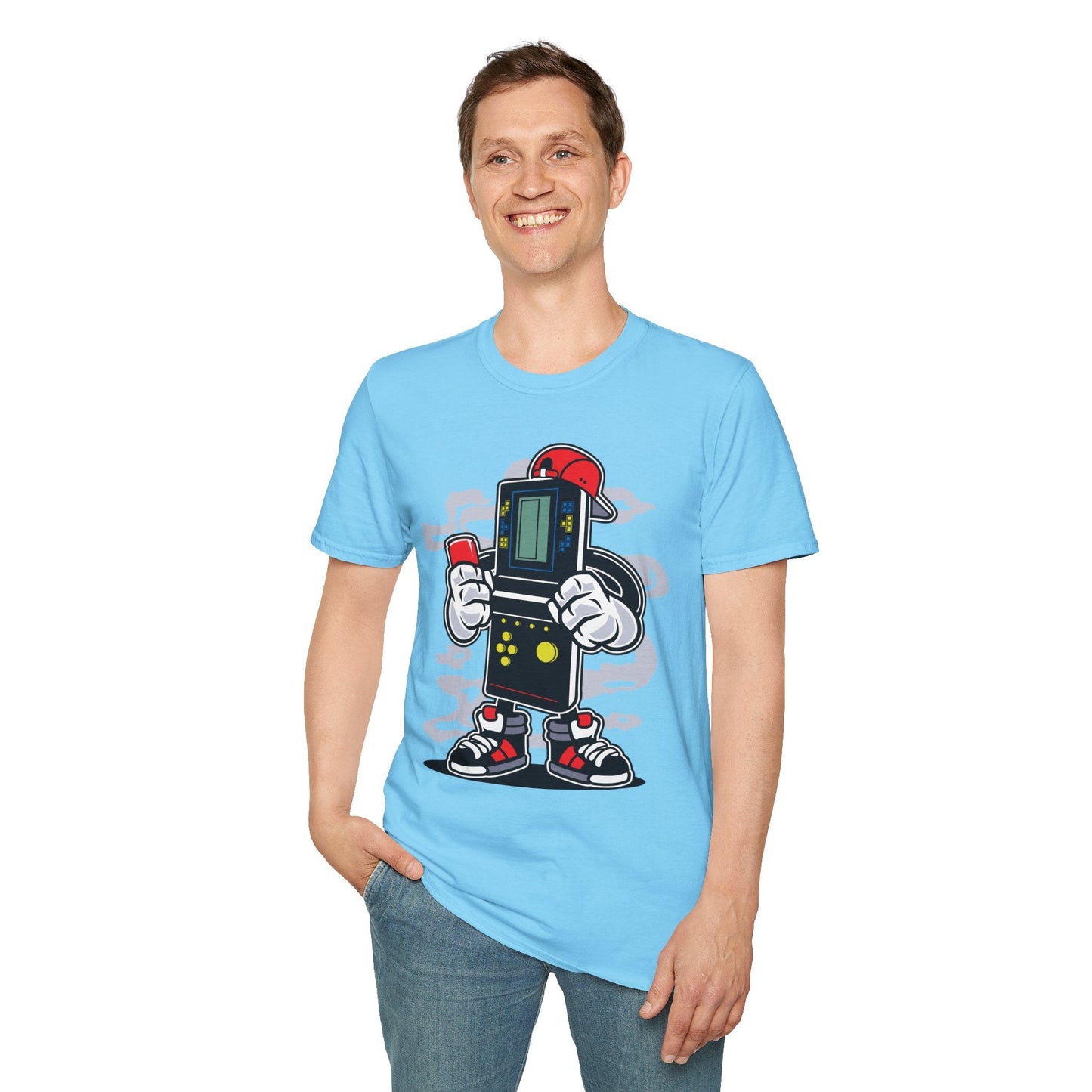 Cartoon T Shirt Animation Funny Unisex Softstyle 100 Percent Ring Spun Cotton Tee