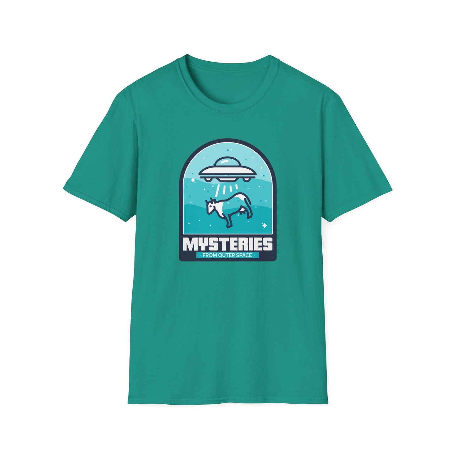 Mysteries UFO Abduction TShirt  Retro Alien Space Graphic Tee