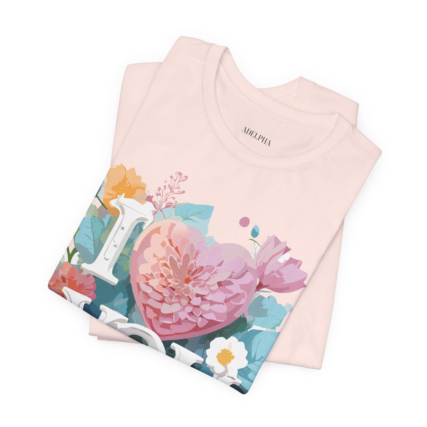 Valentine Graphic T Shirt Unisex Jersey Short Sleeve Tee With Adelpha Artwork Design