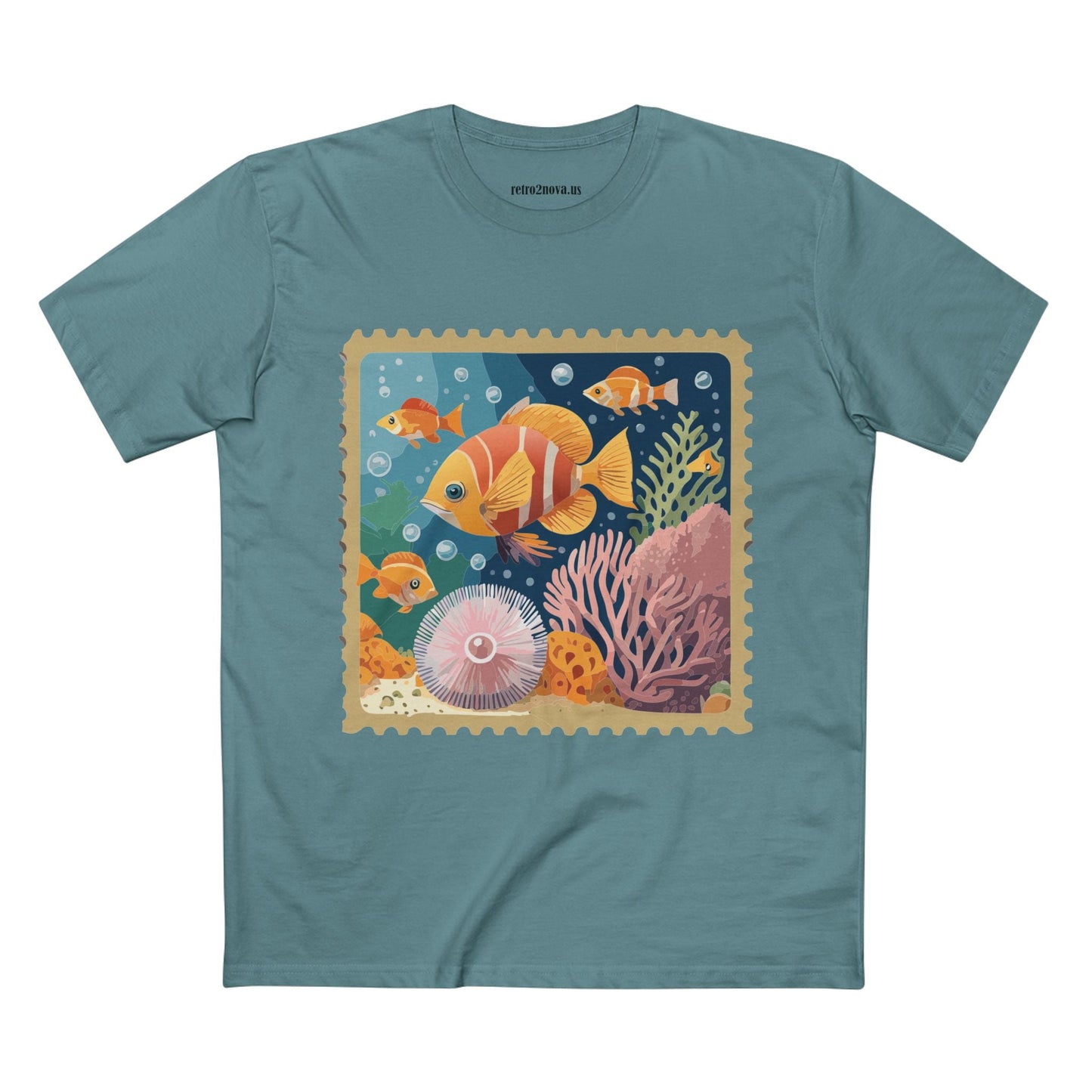 Stamp Shirt Postage Stamp Tee Unisex Premium Cotton Tee With Original Art Design Retro2Nova
