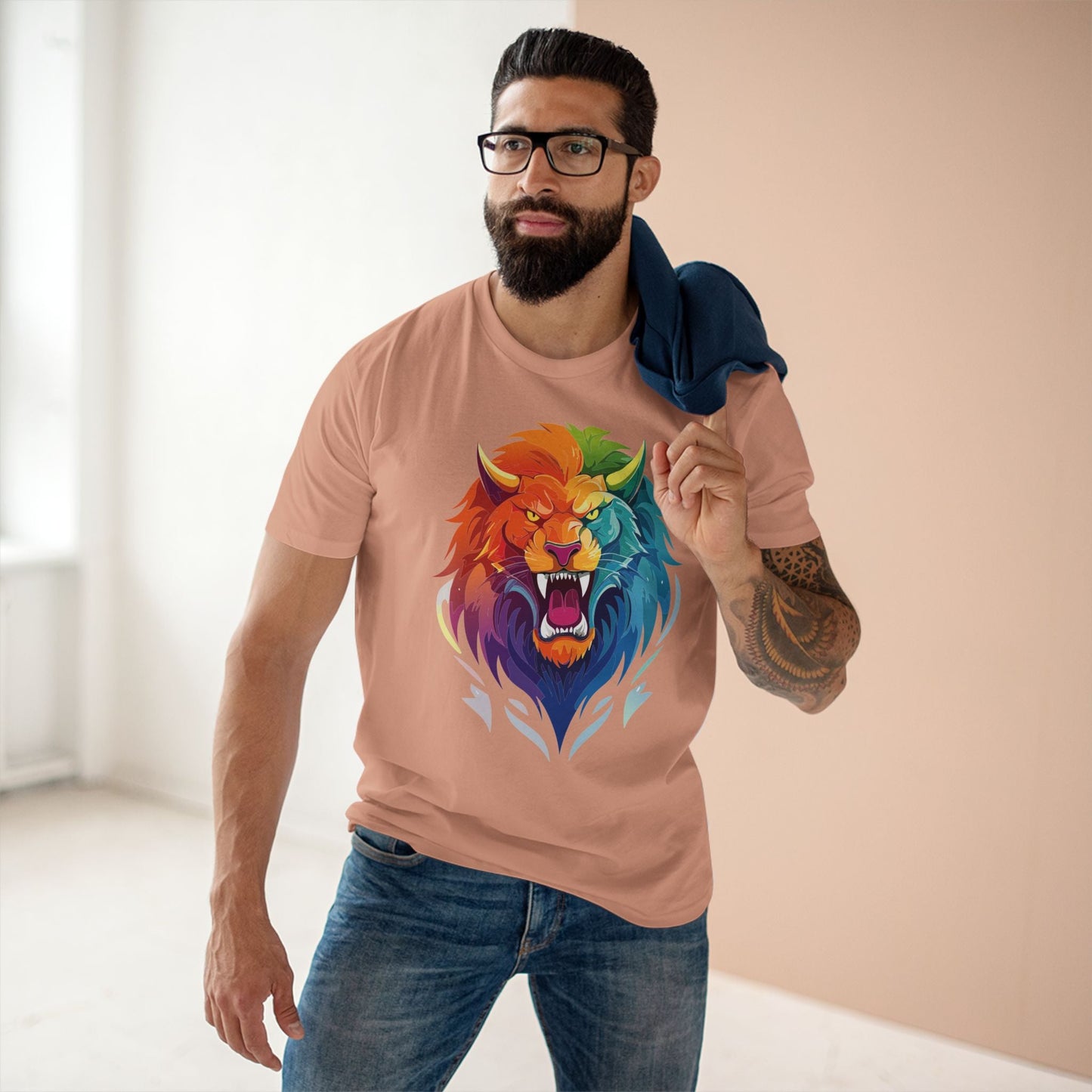 Cartoon Monsters Graphic Unisex 100 Cotton Staple Tee 21
