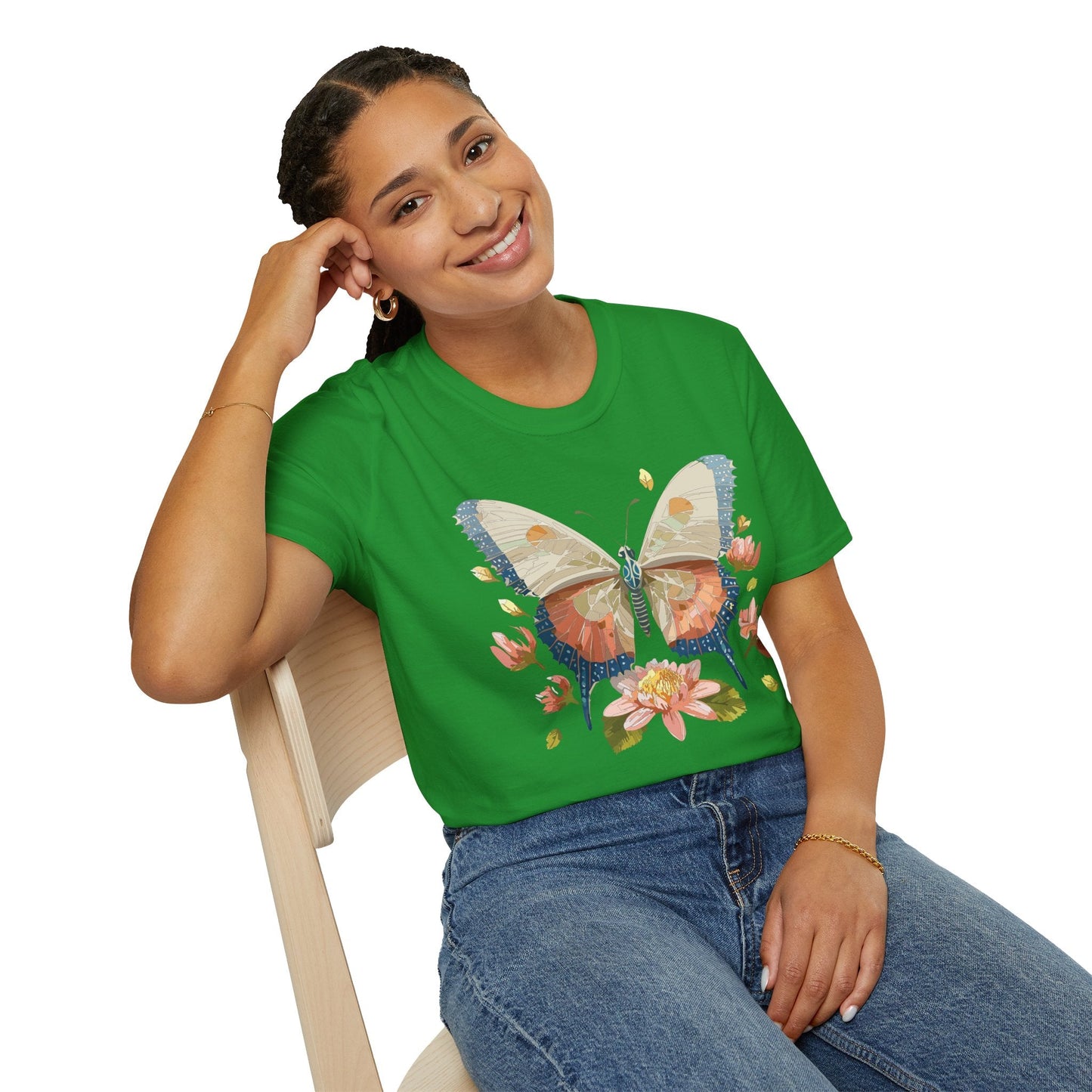 Butterfly Shirt Unisex Softstyle T Shirt Gildan 64000 100 Cotton Monarch Butterfly Gift