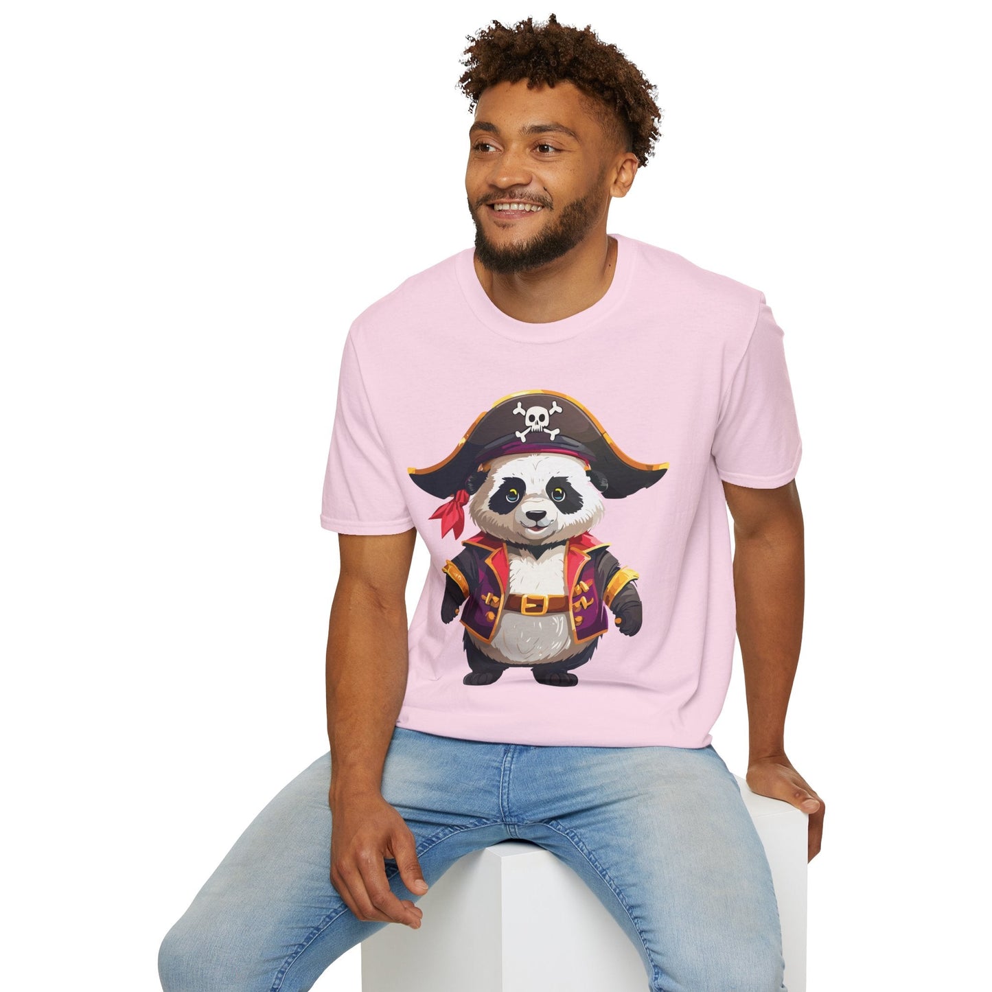Panda Shirt Unisex Panda Tee Softstyle 64000 Gildan 100 Percent Cotton Animal Tee
