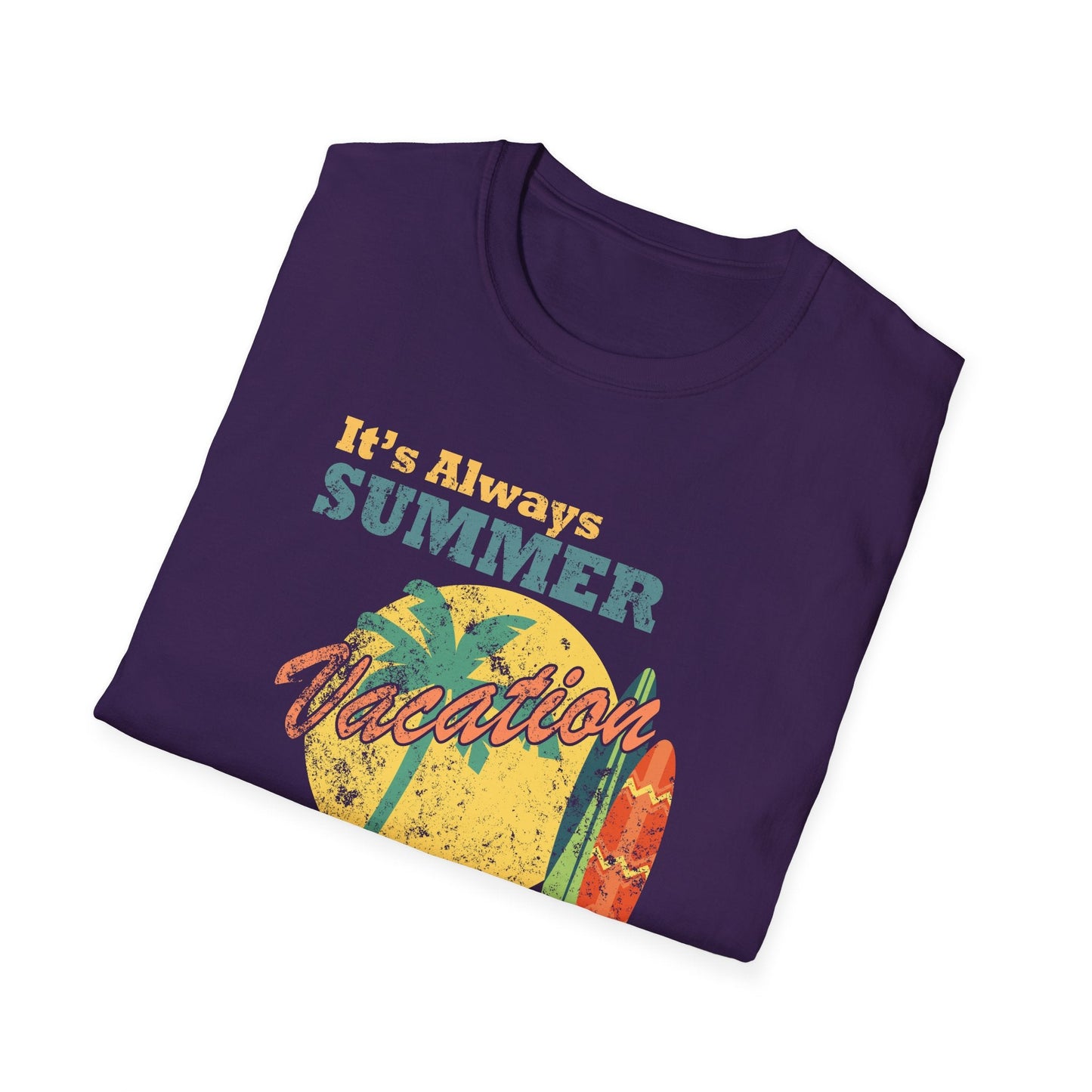 Summer Unisex T Shirt With Art Design Gildan Softstyle 64000 100 Percent Cotton Tee
