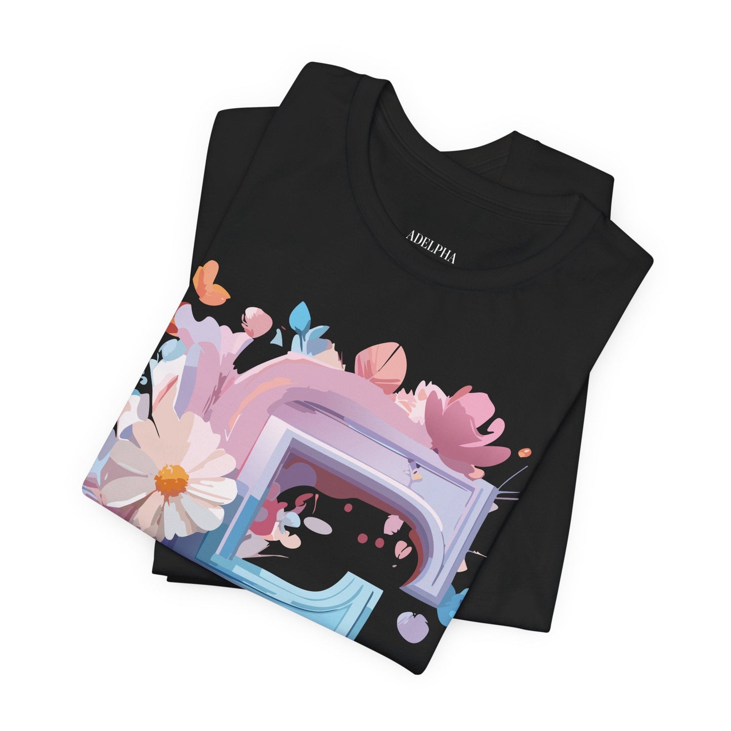 Letter F Shirt Graphic Tee Unisex Vintage Inspired Artwork From Adelpha Premium Short Sleeve