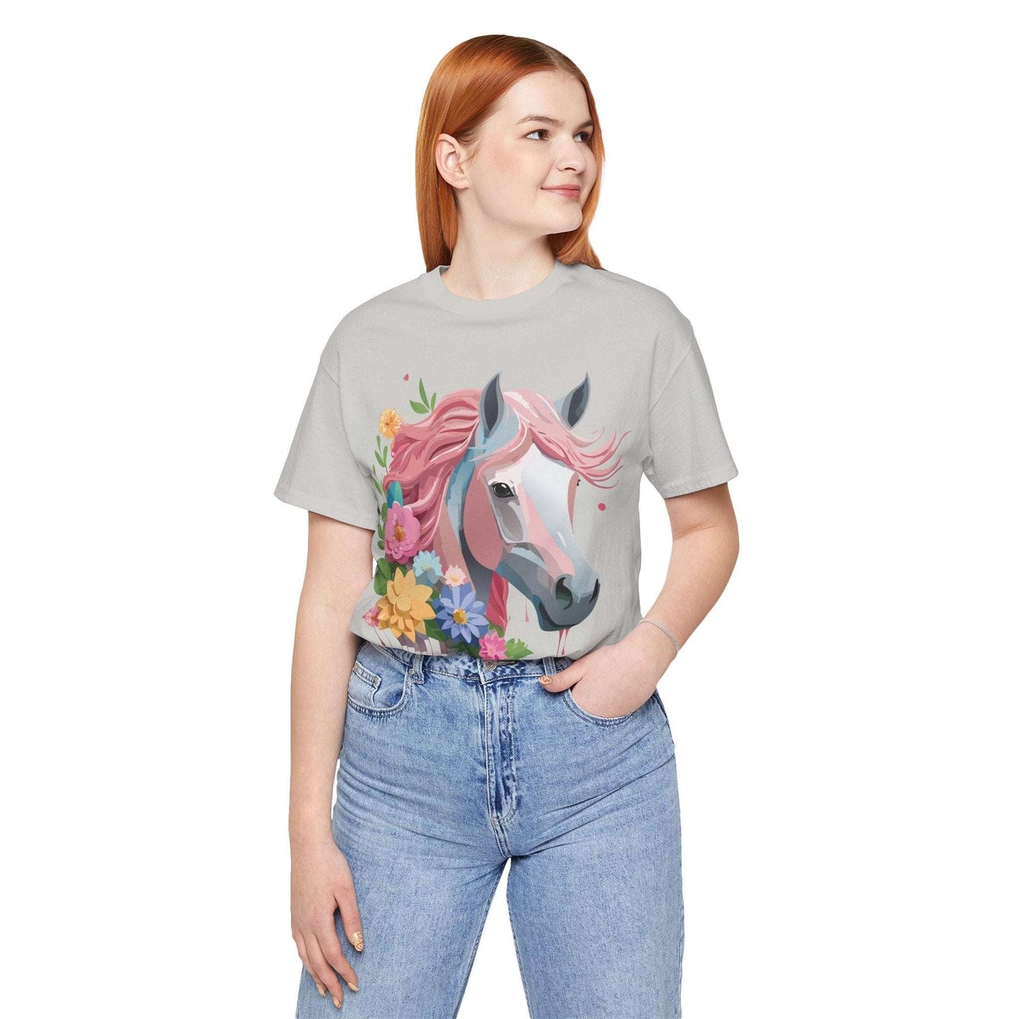 Horse Graphic Unisex 100 Cotton Vintage Animal Art T-Shirt 1