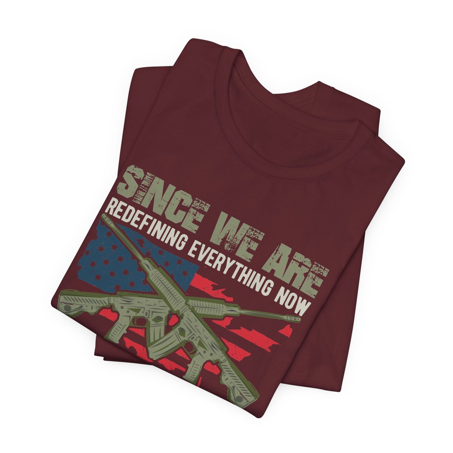 Army Veteran Patriotic Graphic Design Unisex Cotton T-Shirt v14