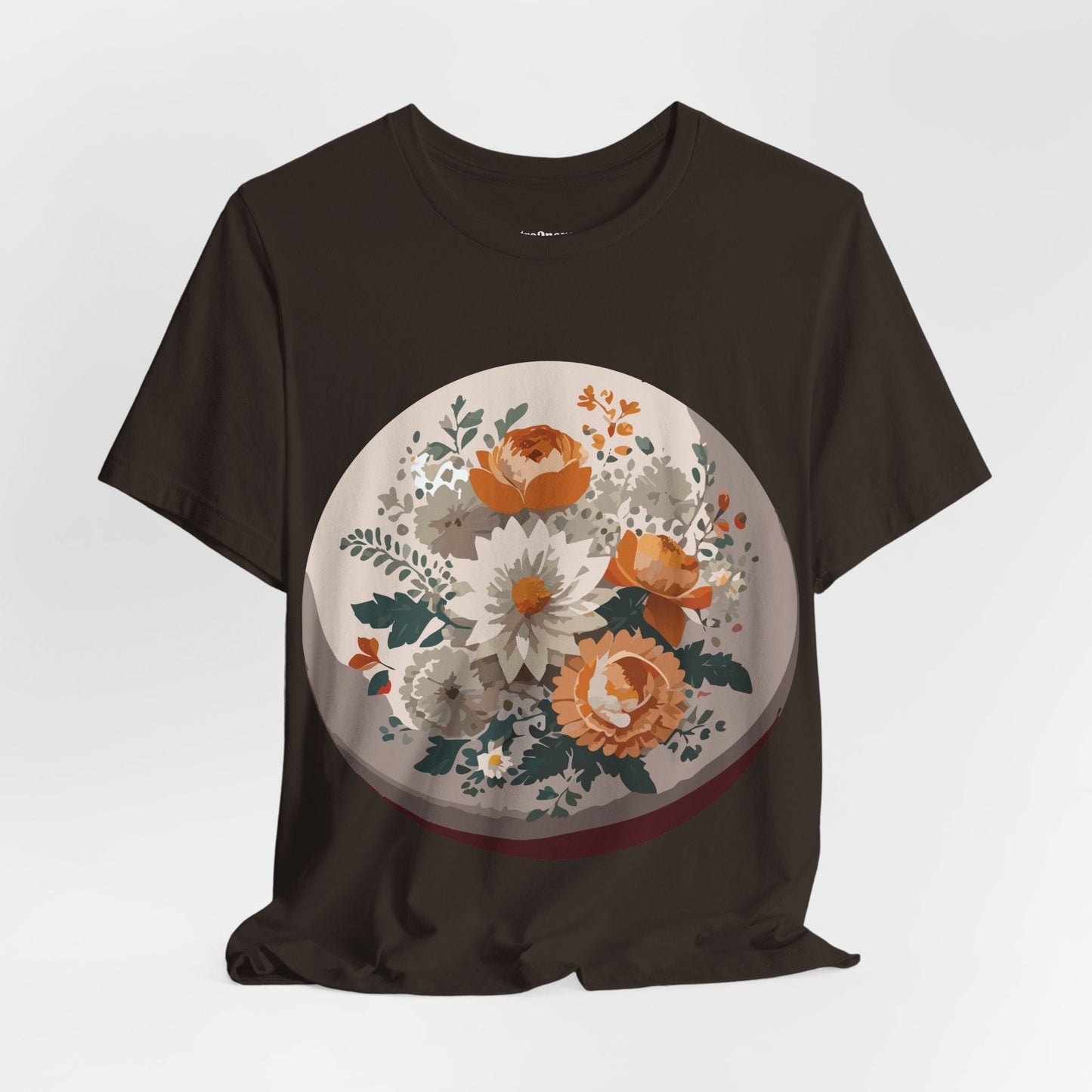 Floral Shirt Unisex Floral Print Jersey Tee Lightweight Breathable From Flowers Collection
