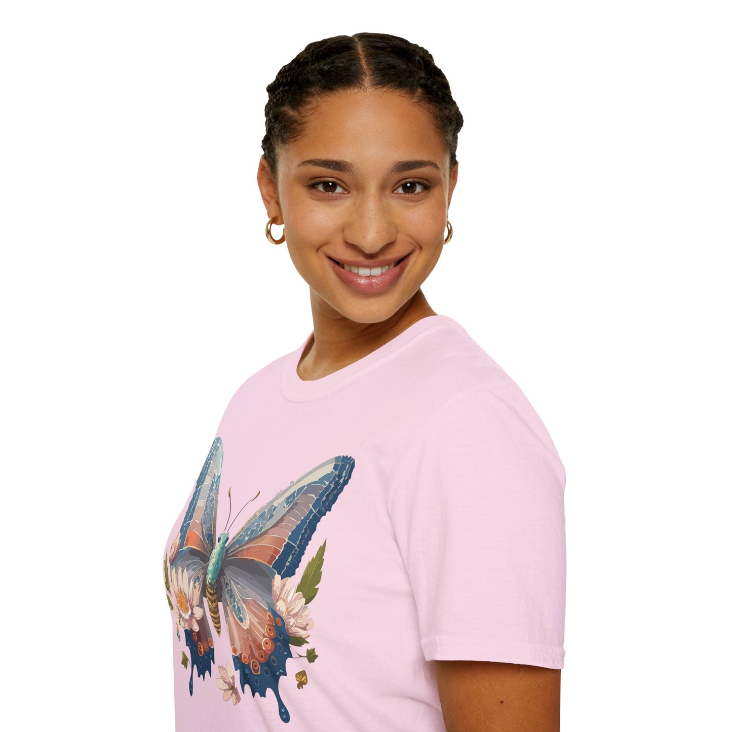 Butterfly Shirt Unisex T Shirt Monarch Design Softstyle 64000 Ring Spun Cotton Tee