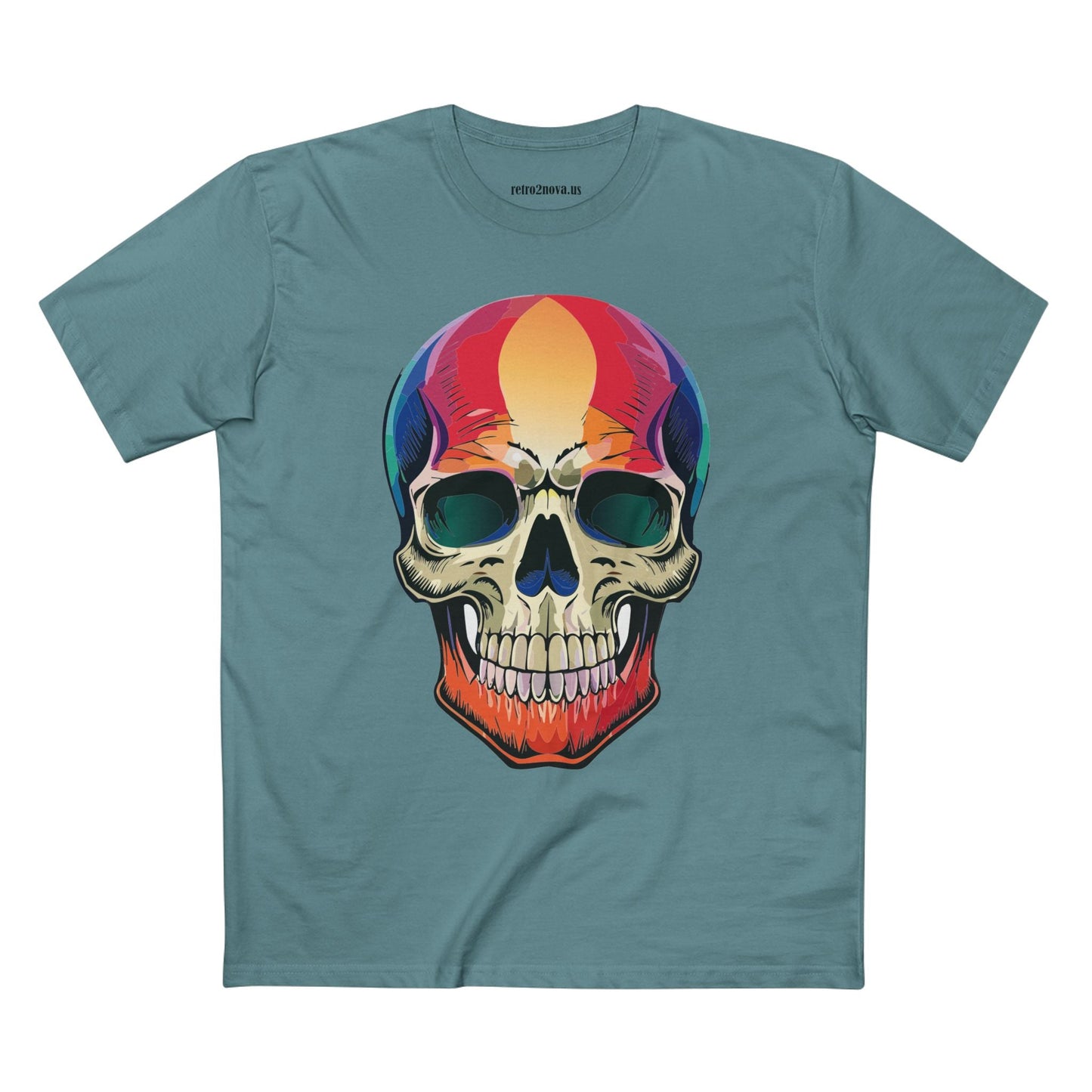 Skull Shirt Skeleton Shirt Unisex Premium Cotton Tee With Original Art Design Retro2Nova