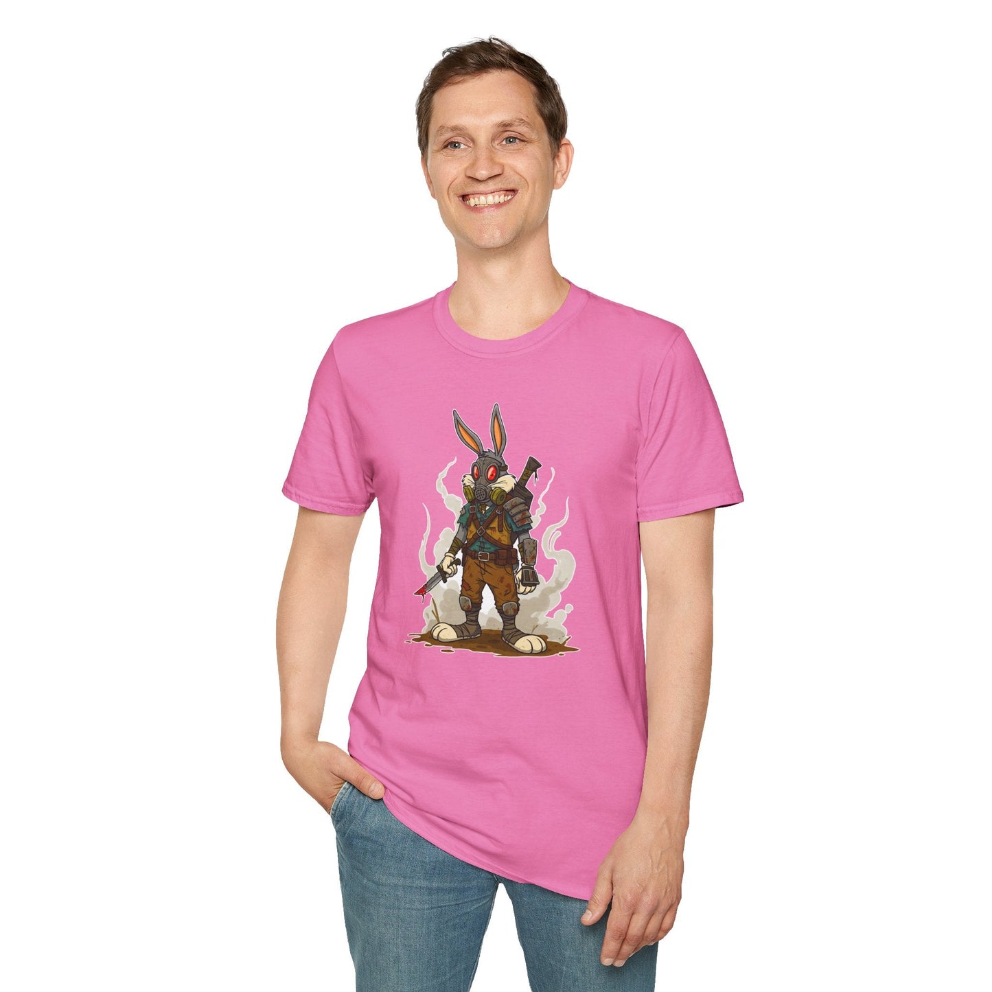 Bugs Bunny T Shirt Unisex Softstyle Cotton Tee With Cartoon Animation Design Artwork