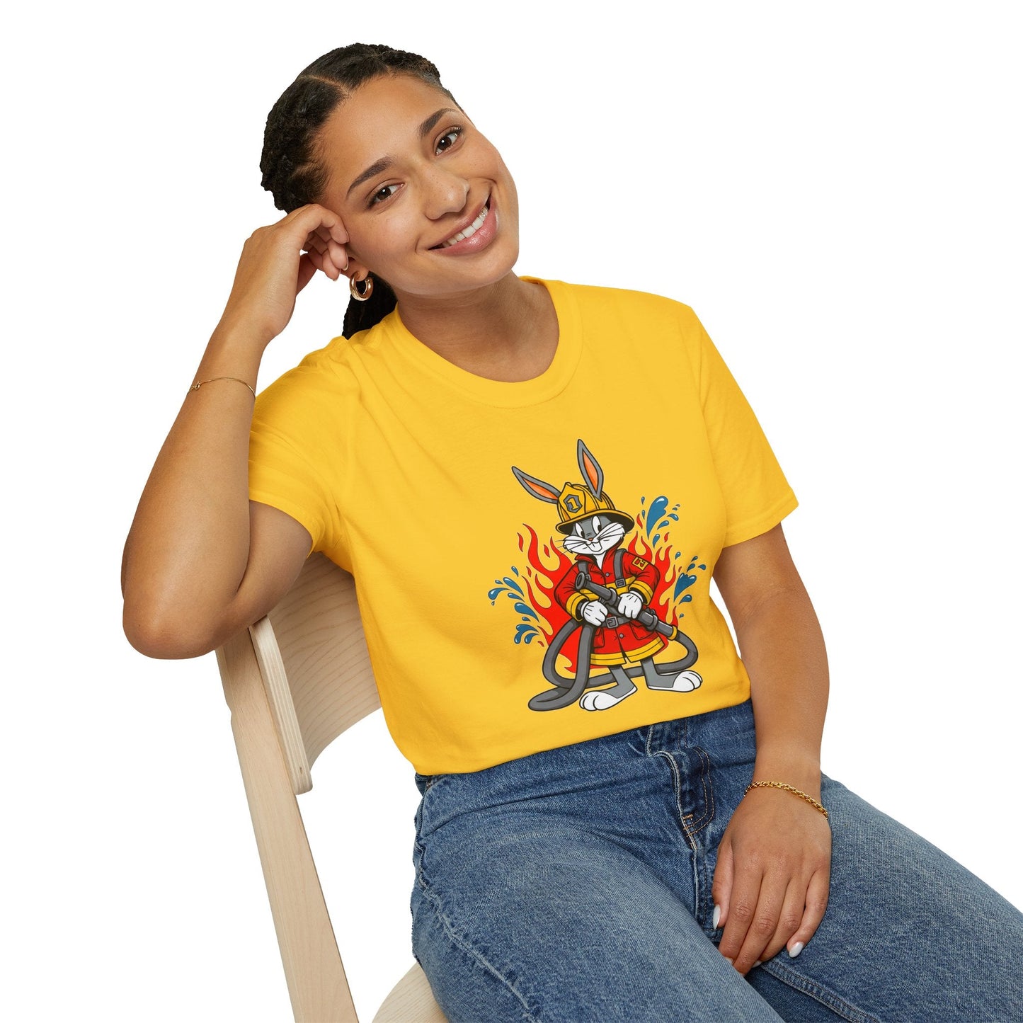 Bugs Bunny T Shirt Unisex Cartoon Tee Softstyle 64000 Cotton Graphic Tee For Fans