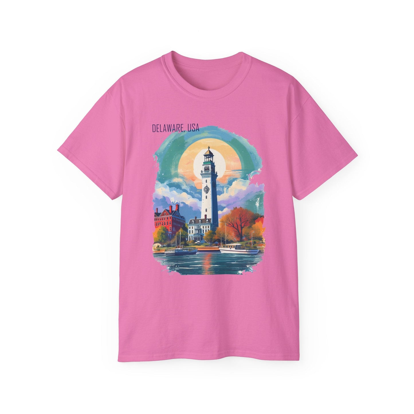 Delaware Graphic Unisex Cotton T‑Shirt 1