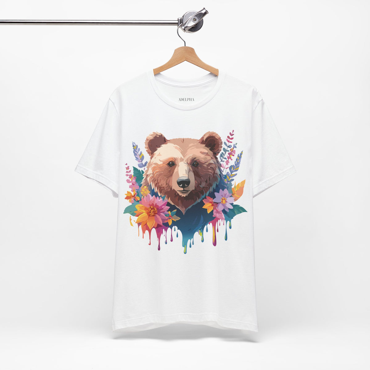 Bear Graphic Design Tee Bella+Canvas Unisex 100 Cotton Tee Shirt a118