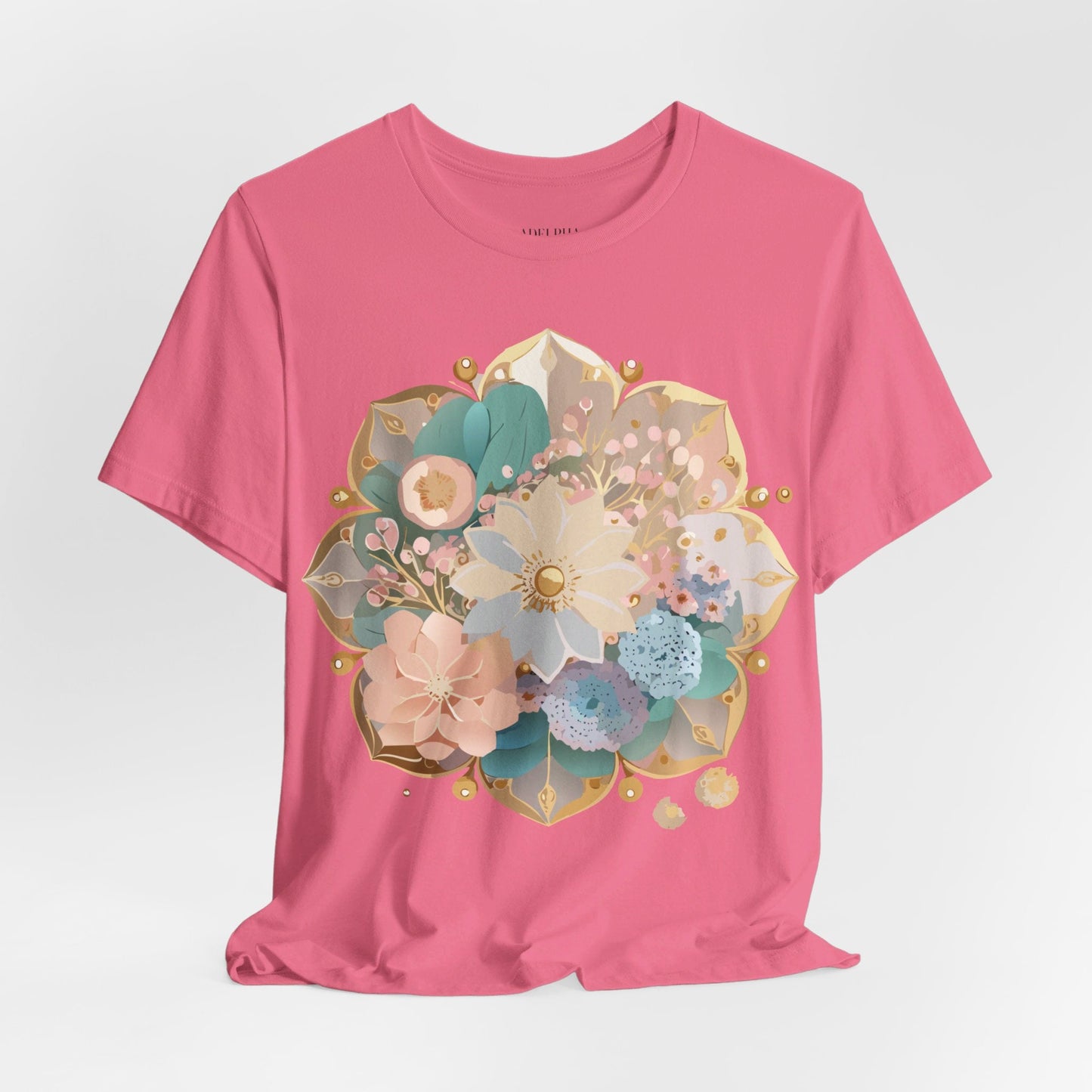 Mandala Graphic Unisex 100 Cotton Vintage Floral Artwork Tee 15