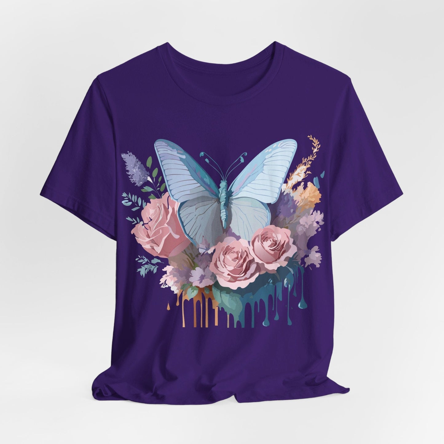 Butterfly Graphic Tee Unisex Jersey Short Sleeve Adelpha Vintage Art Design