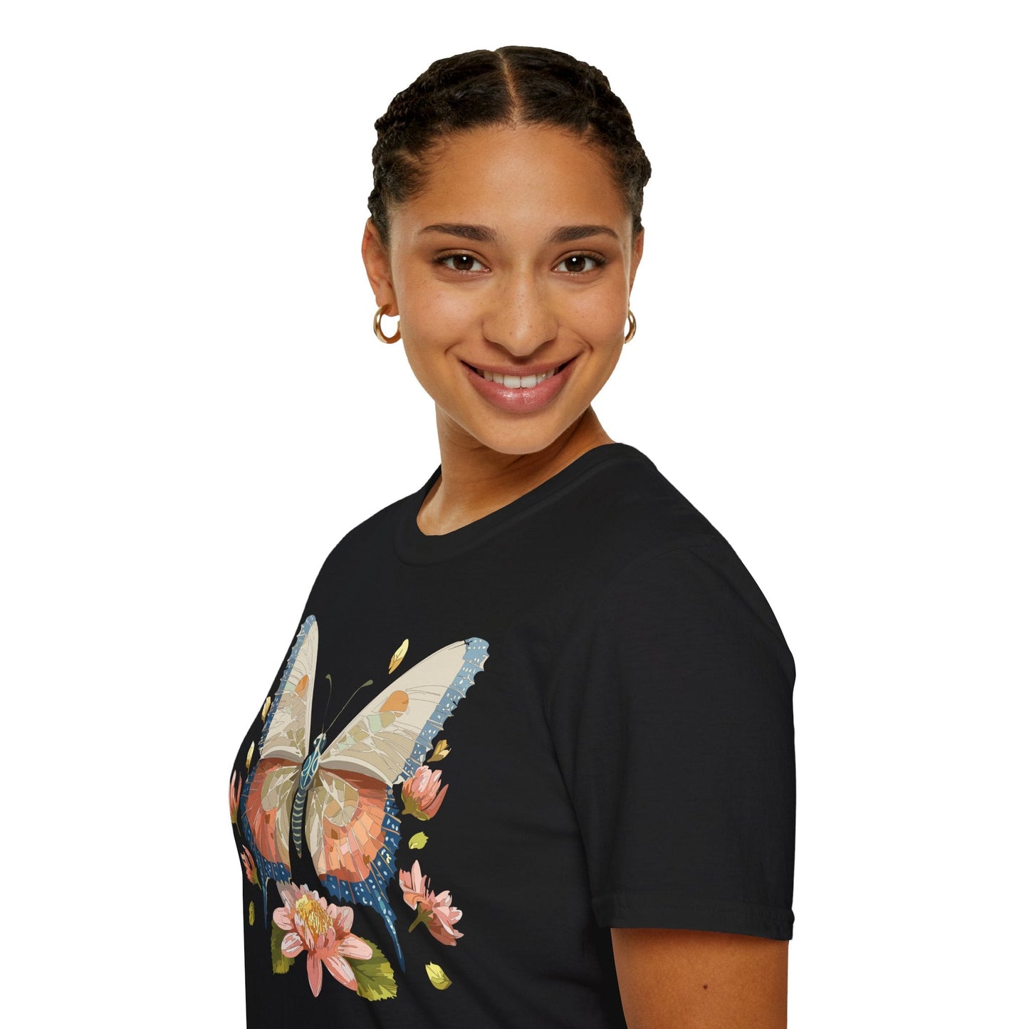 Butterfly Shirt Unisex Softstyle T Shirt Gildan 64000 100 Cotton Monarch Butterfly Gift