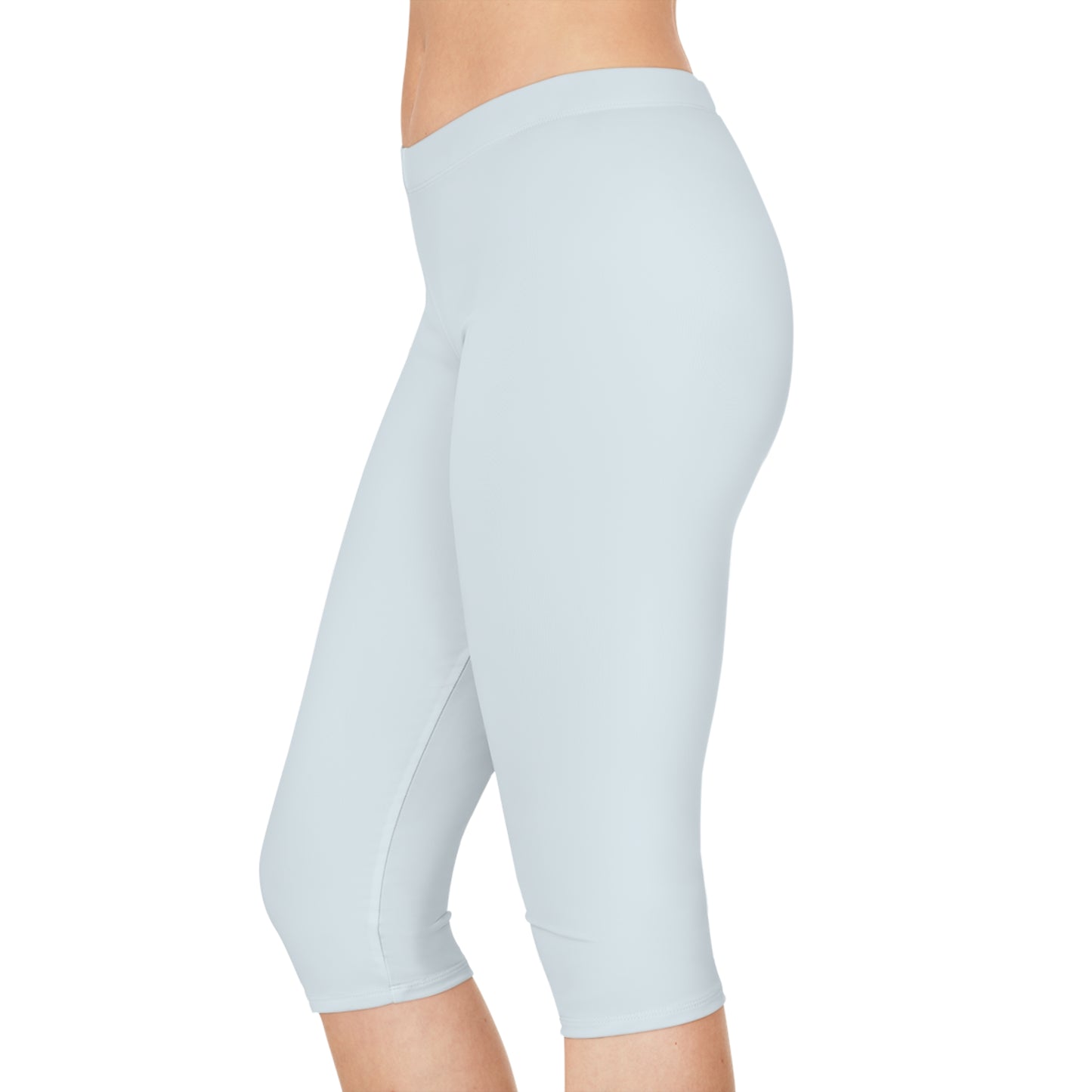 Blue Color Capri Leggings, Blue Capri Leggings 13