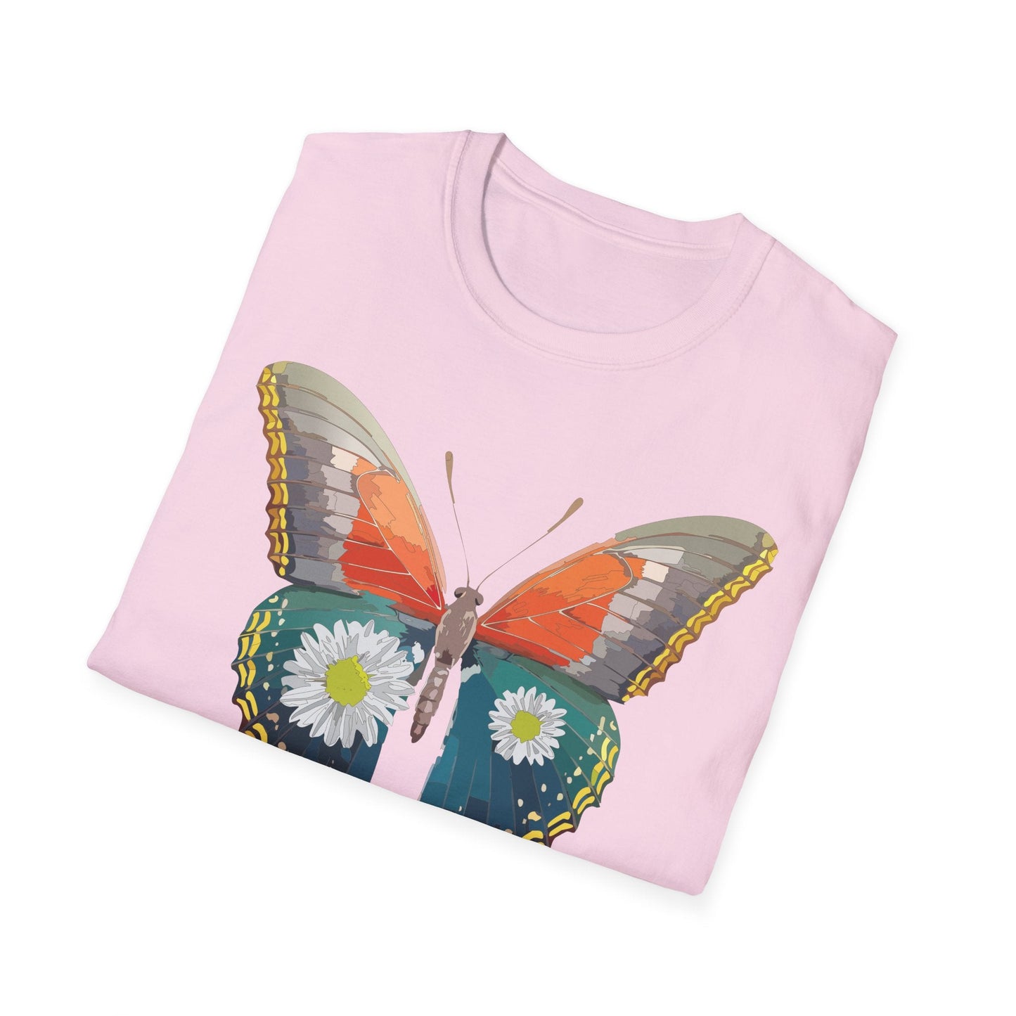 Butterfly Shirt Unisex Gildan Softstyle 64000 Short Sleeve T Shirt Monarch Design