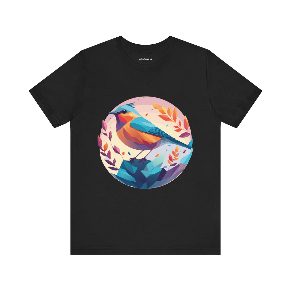 Bird Graphic Unisex Cotton Bella+Canvas Tee with Animal Design ab5