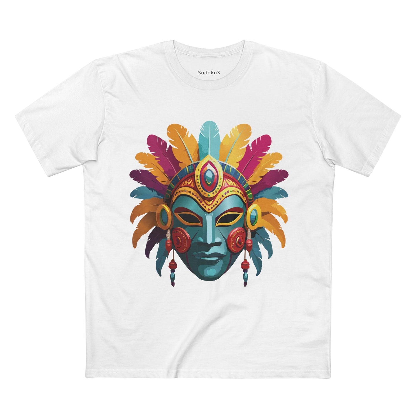 Mask Graphic Unisex 100 Cotton Staple Tee 34